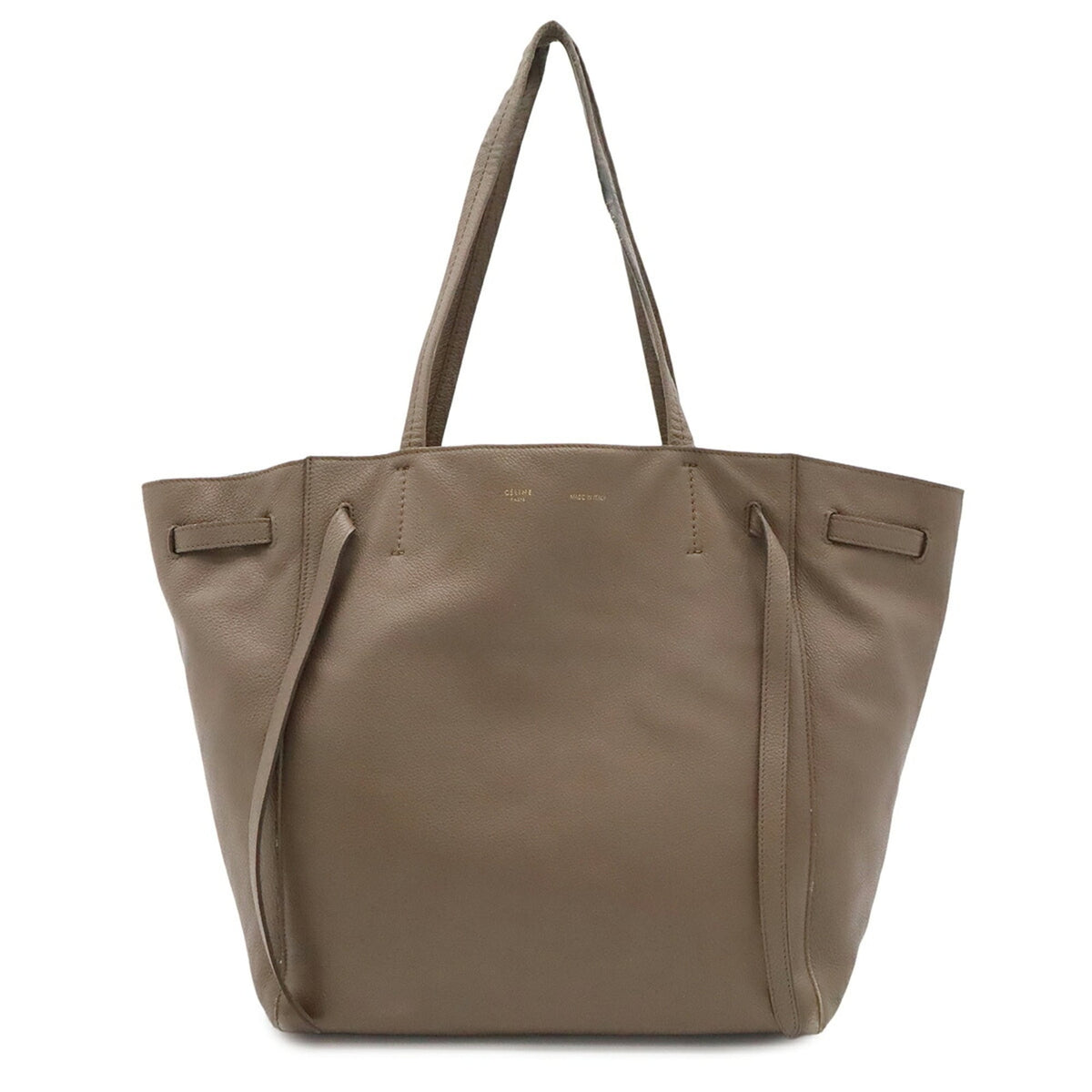 Celine Grayish Leather Shoulder Bag Tote Bag (Pre-Owned)