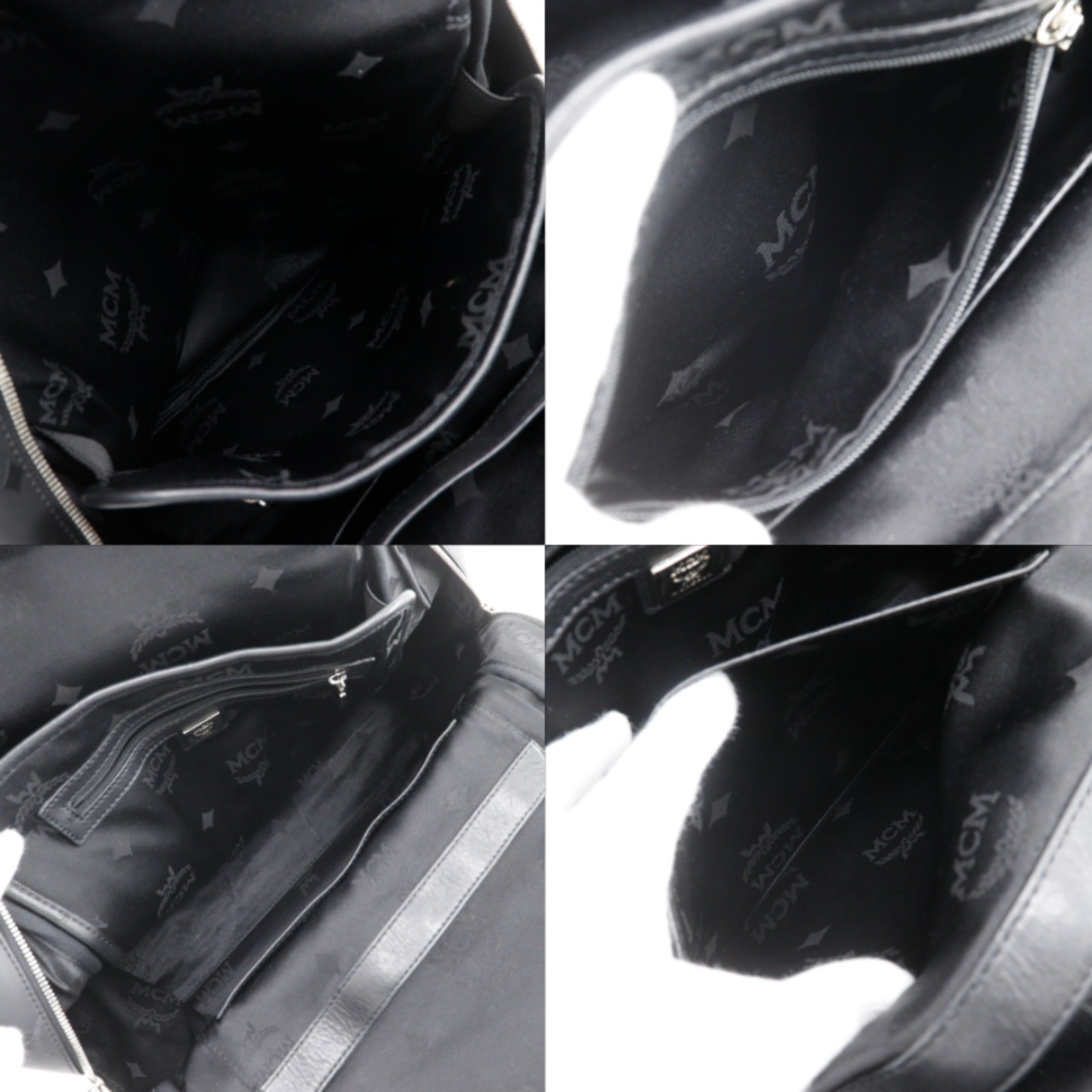 Mcm Black Pvc Backpack (Pre-Owned)