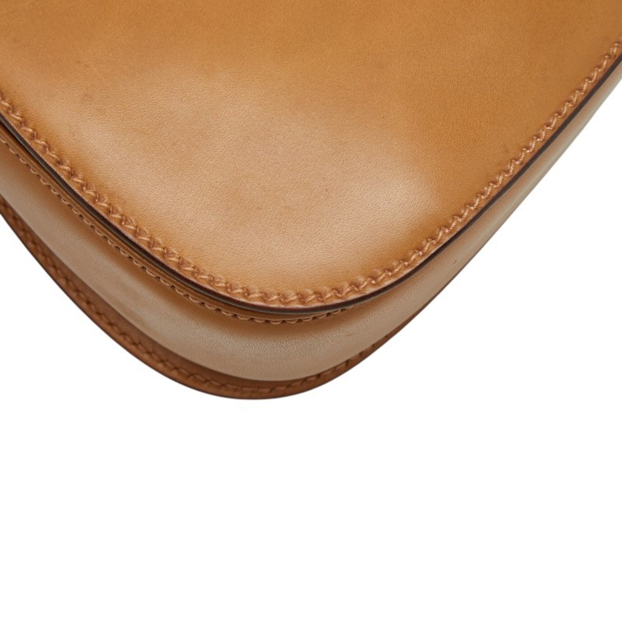Gucci Brown Bamboo Leather Handbag Shoulder Bag (Pre-Owned)