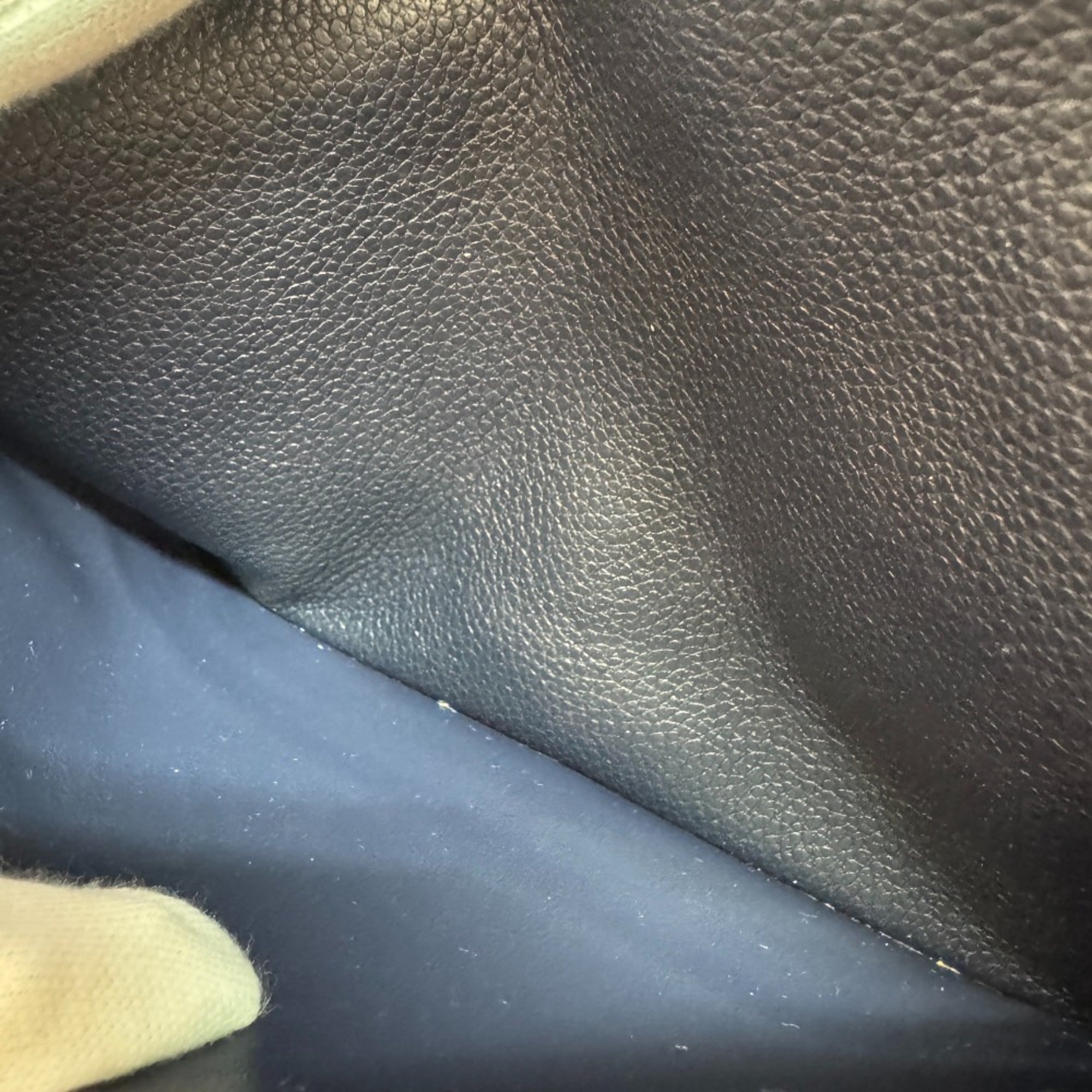 Louis Vuitton Monogram Empreinte Navy Leather Long Wallet (Bi-Fold) (Pre-Owned)