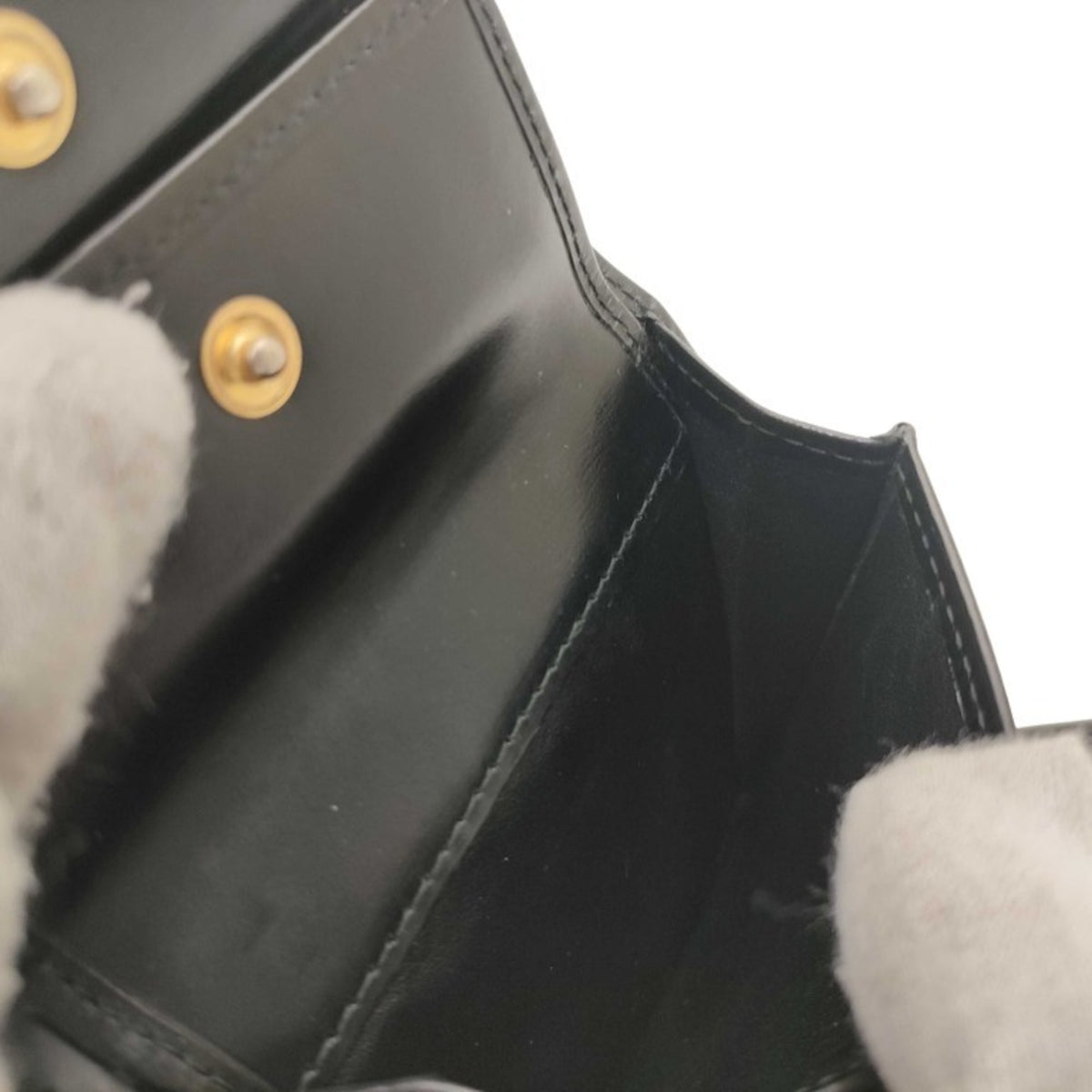 Cartier Black Leather Wallet (Tri-Fold) (Pre-Owned)