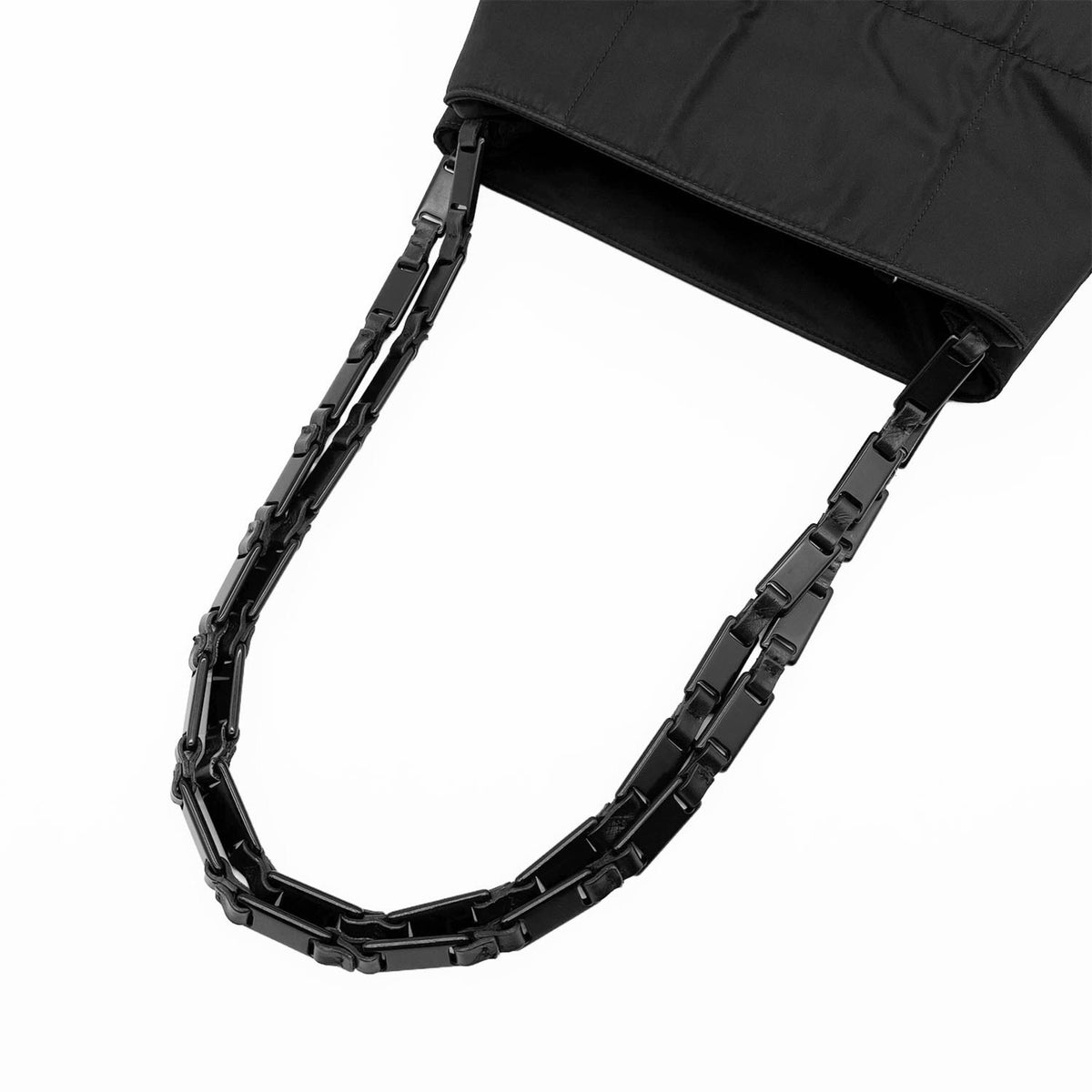 Prada Black Nylon Plastic Handbag Shoulder Bag (Pre-Owned)