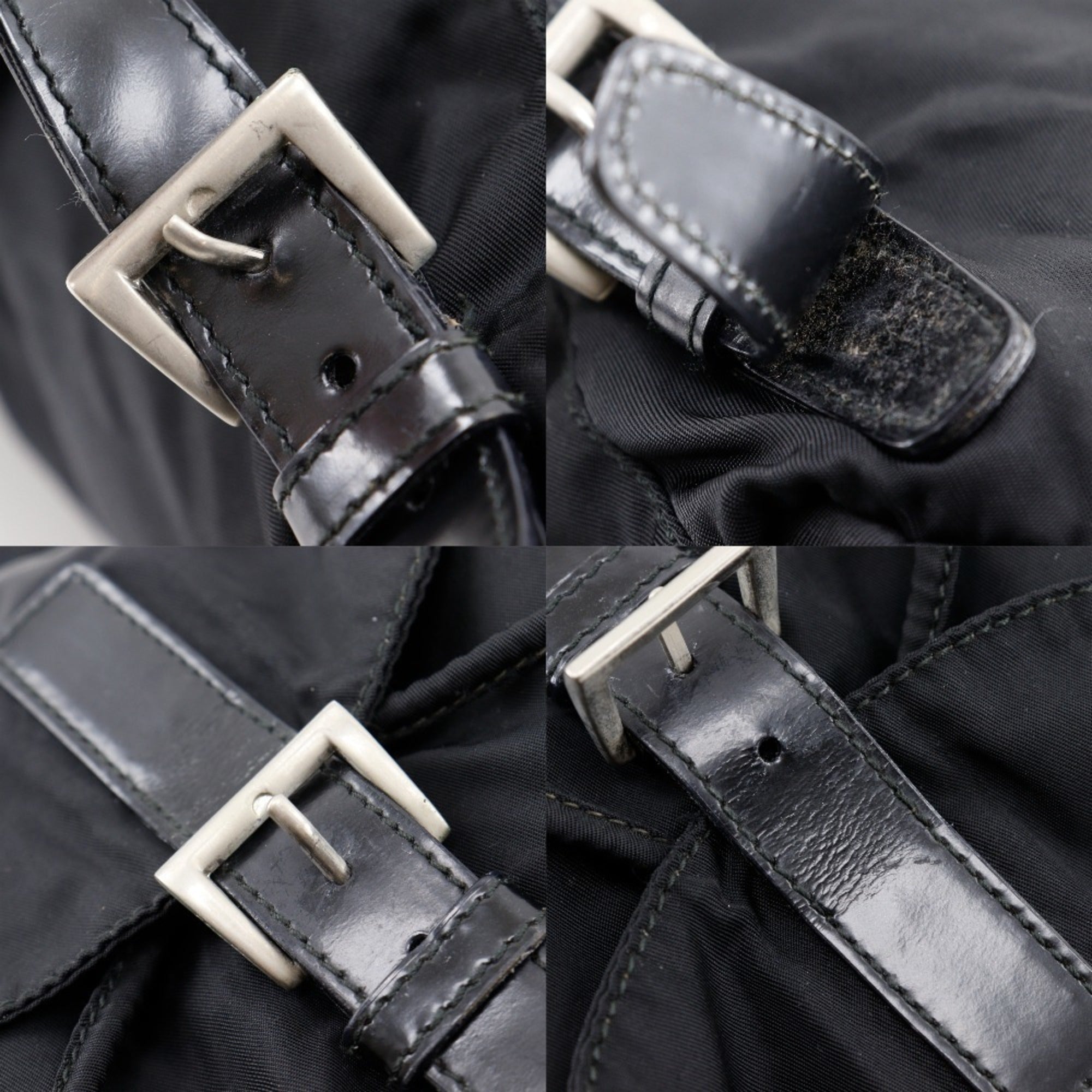 Prada Black Nylon Backpack Tote Bag (Pre-Owned)
