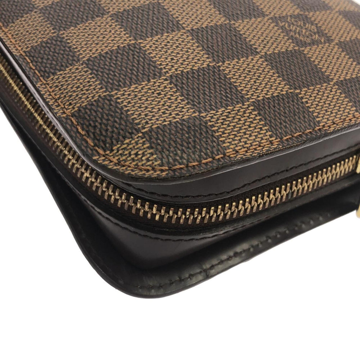 Louis Vuitton Ebene Coated Canvas Clutch Bag (Pre-Owned)