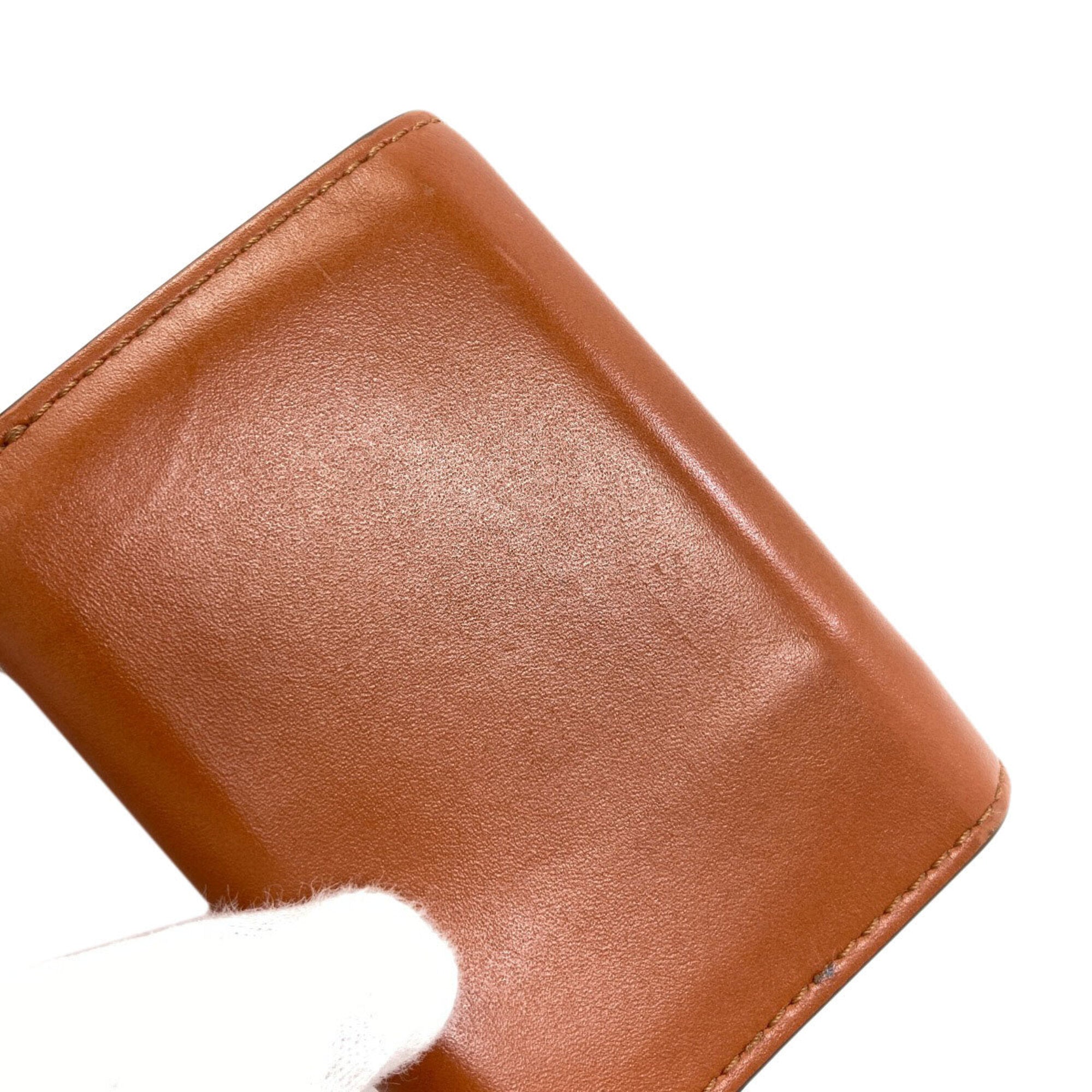 Fendi Brown Leather Wallet (Tri-Fold) (Pre-Owned)