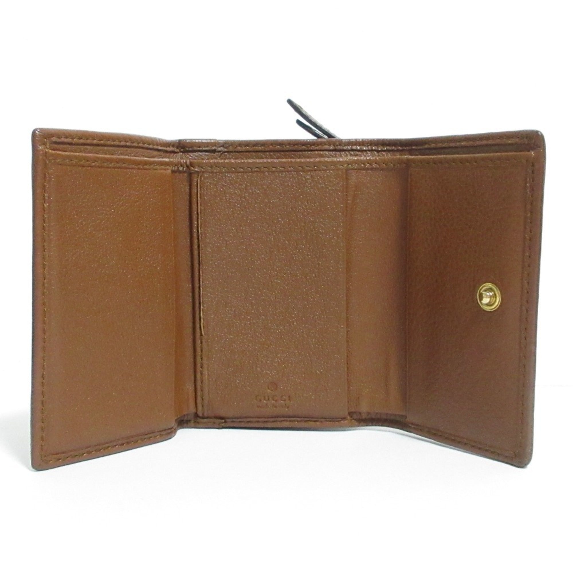 Gucci Bamboo Brown Wallet (Tri-Fold) (Pre-Owned)