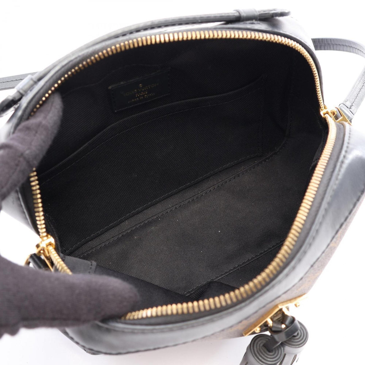 Louis Vuitton Brown Noir Pvc Leather Handbag Shoulder Bag (Pre-Owned)