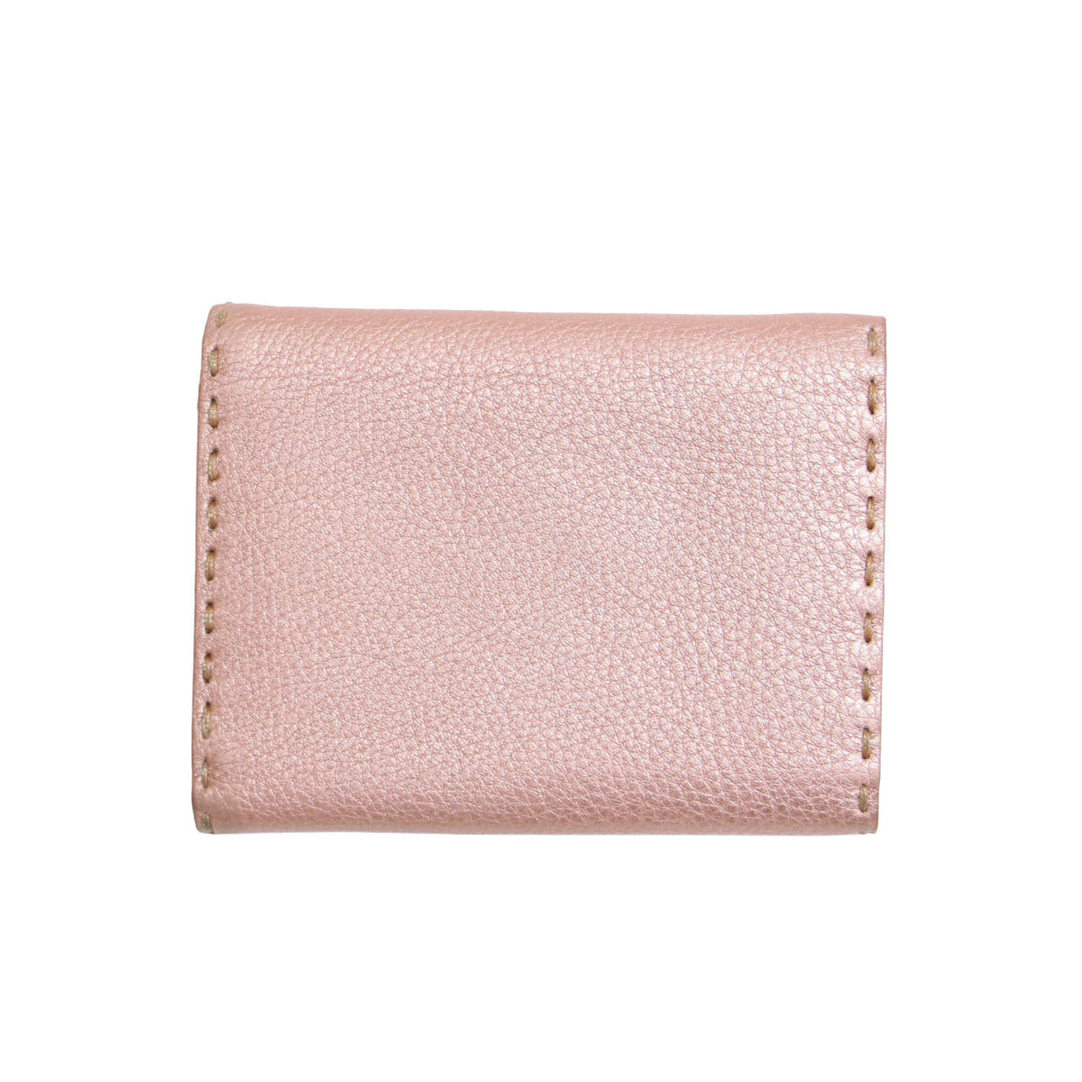 Fendi Pink Leather Wallet (Tri-Fold) (Pre-Owned)