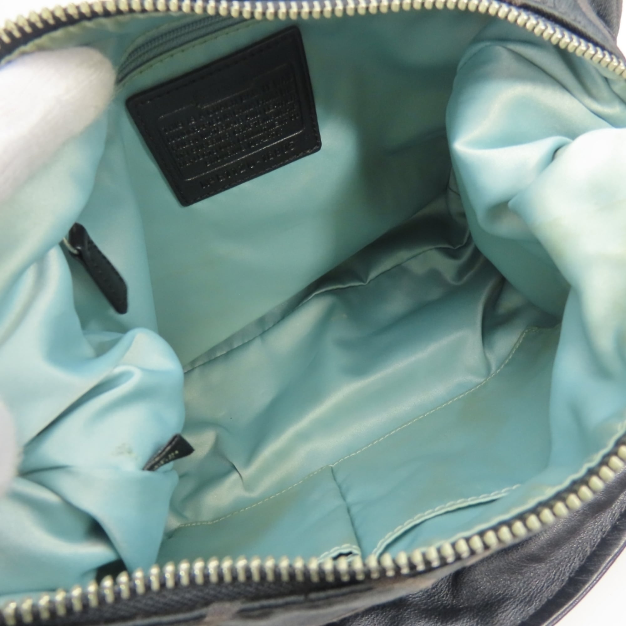 Coach Black Signature Line Shoulder Bag (Pre-Owned)