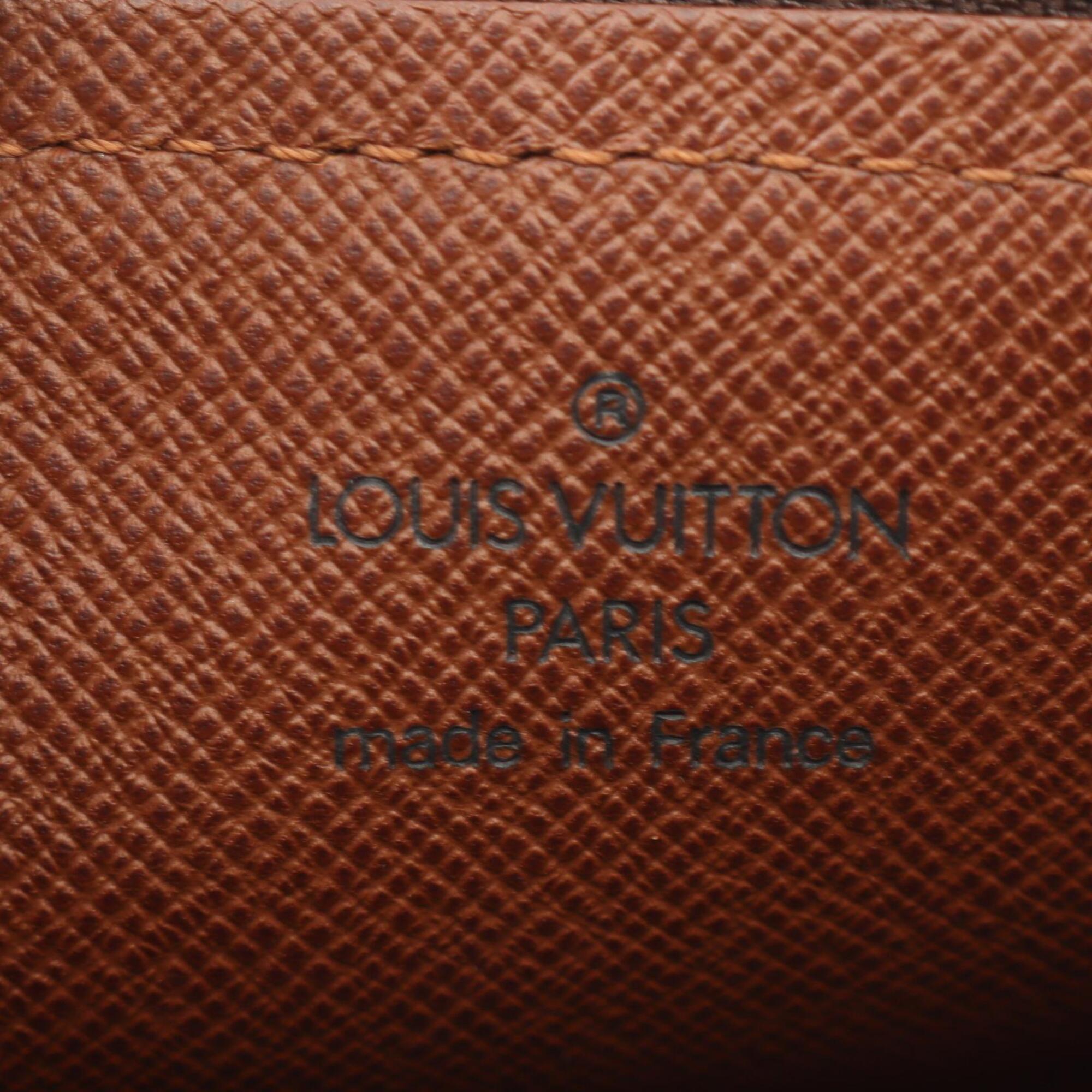 Louis Vuitton Brown Monogram Coated Canvas Leather Handbag (Pre-Owned)