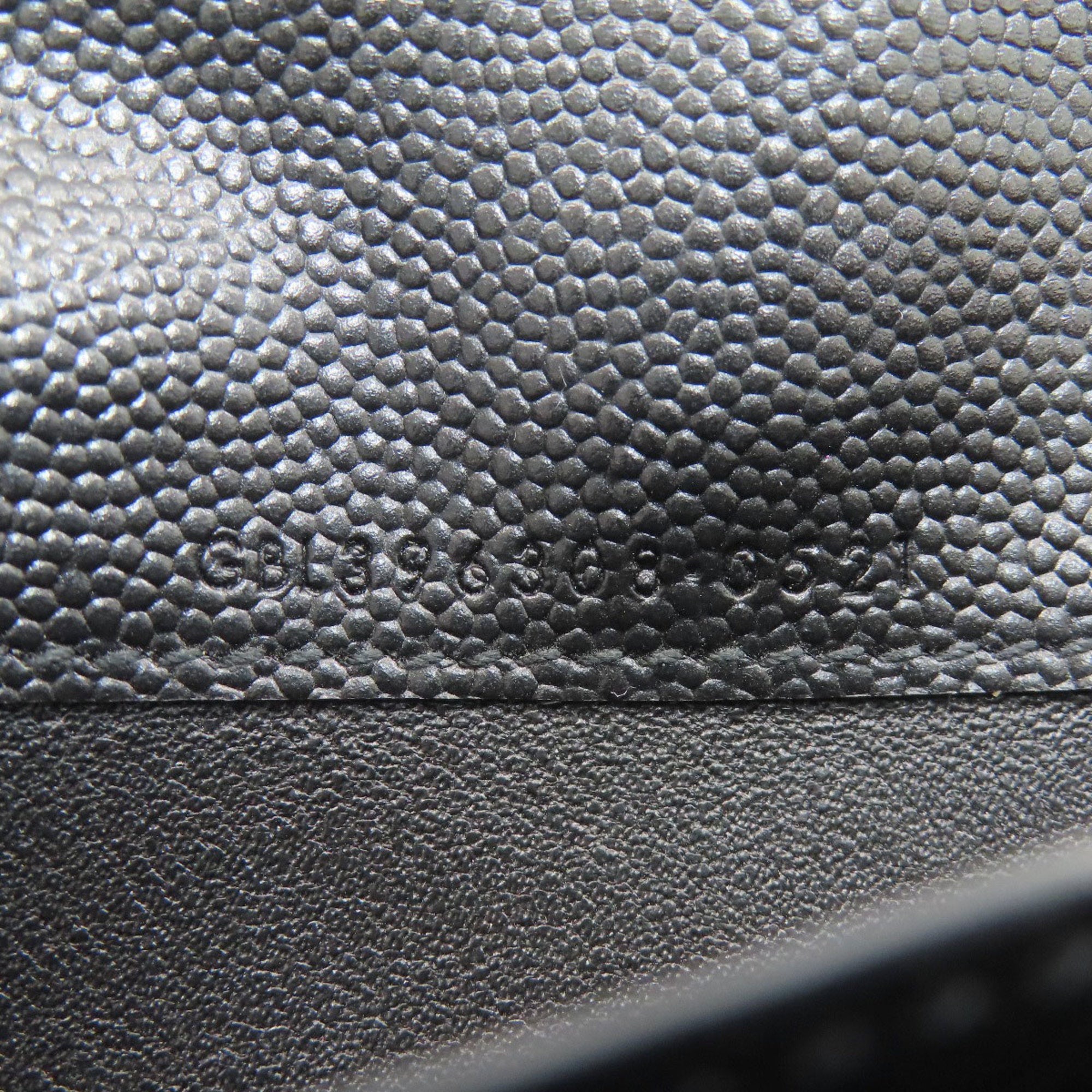 Yves Saint Laurent Black Leather Long Wallet (Bi-Fold) (Pre-Owned)