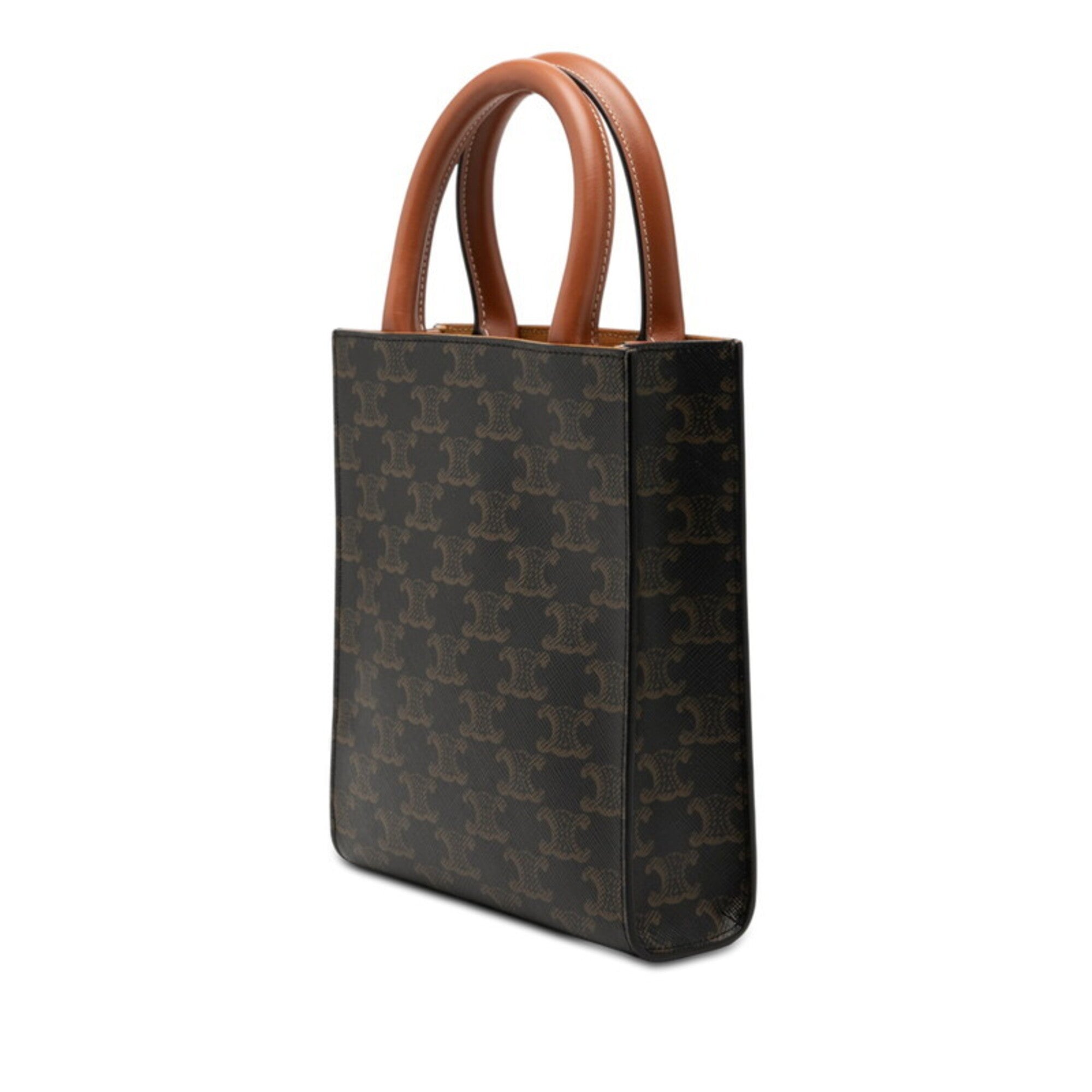 Celine Brown Pvc Leather Handbag Shoulder Bag (Pre-Owned)