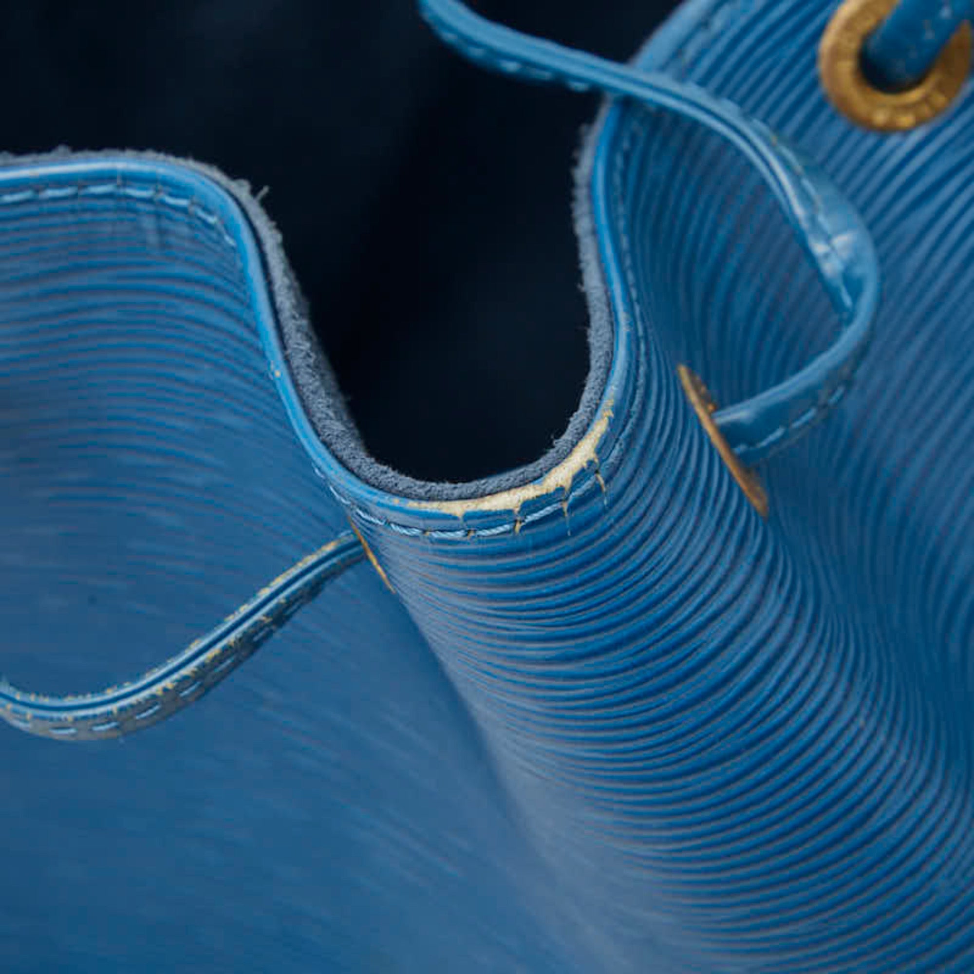 Louis Vuitton Toledo Blue Pvc Leather Shoulder Bag (Pre-Owned)