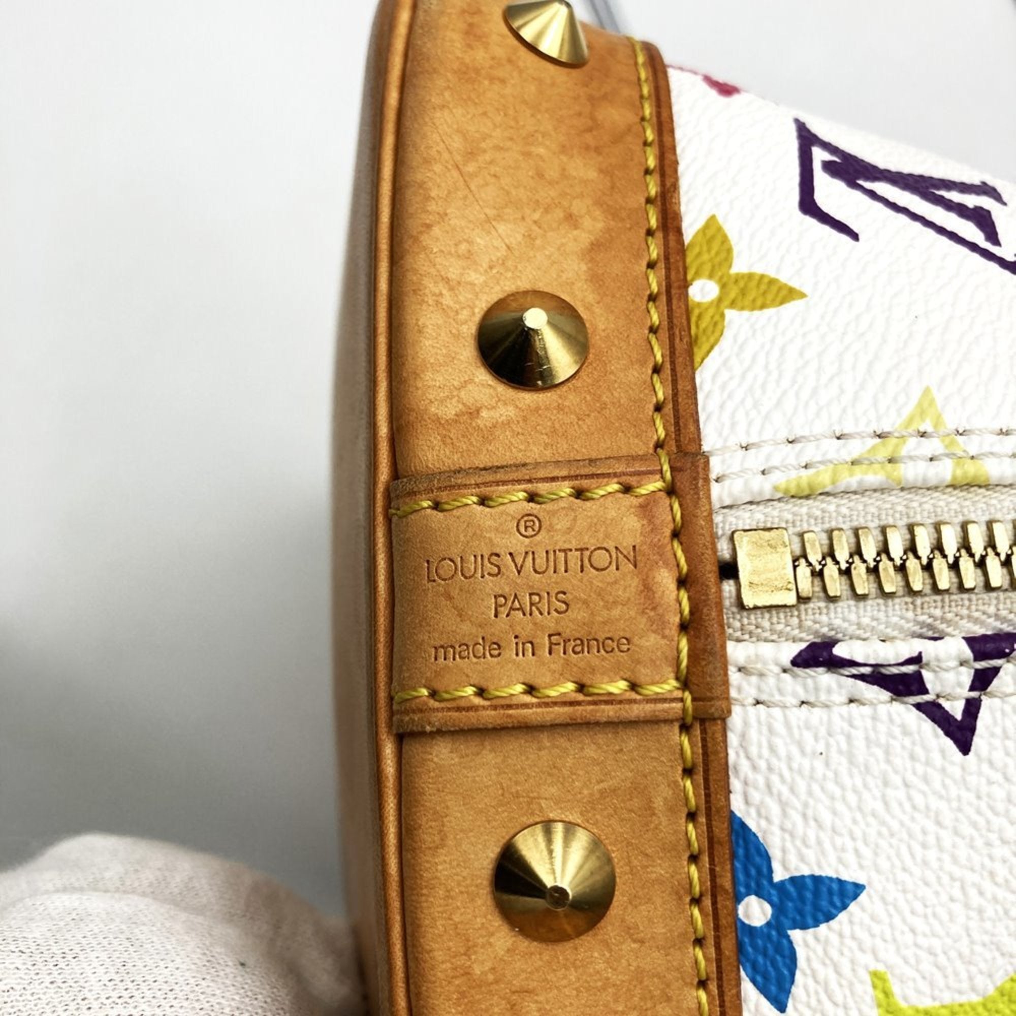 Louis Vuitton White Monogram Multicolore Handbag (Pre-Owned)
