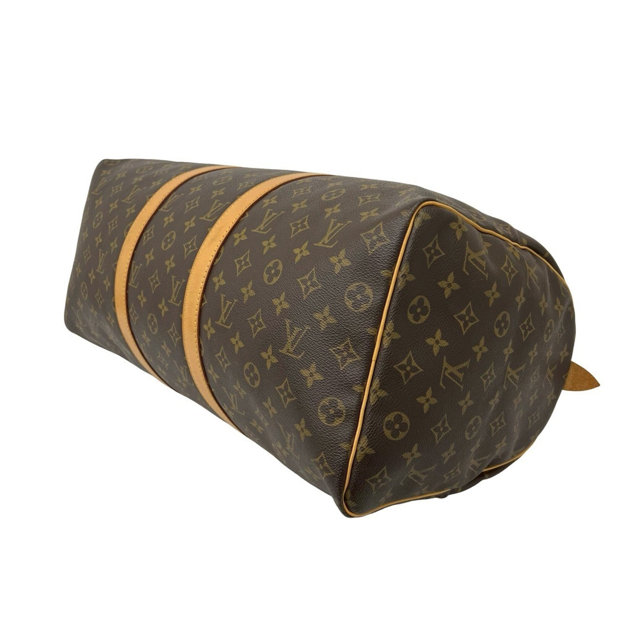 Louis Vuitton Brown Leather Pvc Boston Bag Handbag (Pre-Owned)