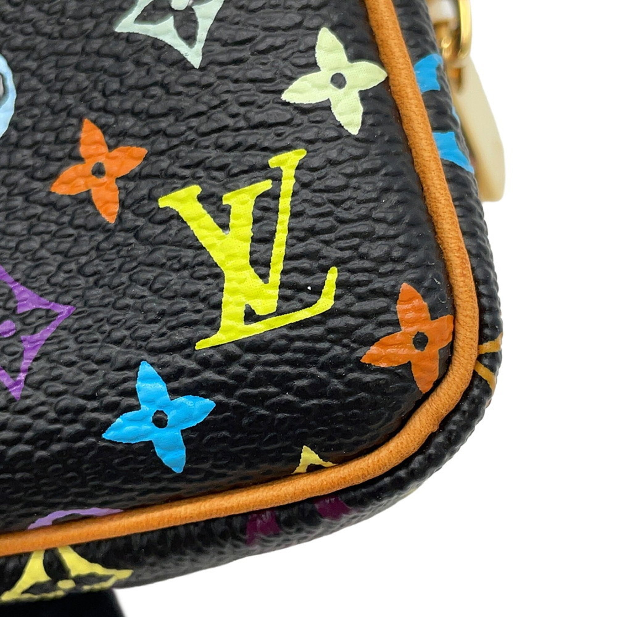 Louis Vuitton Brown Noir Monogram Multicolore Pouch (Pre-Owned)