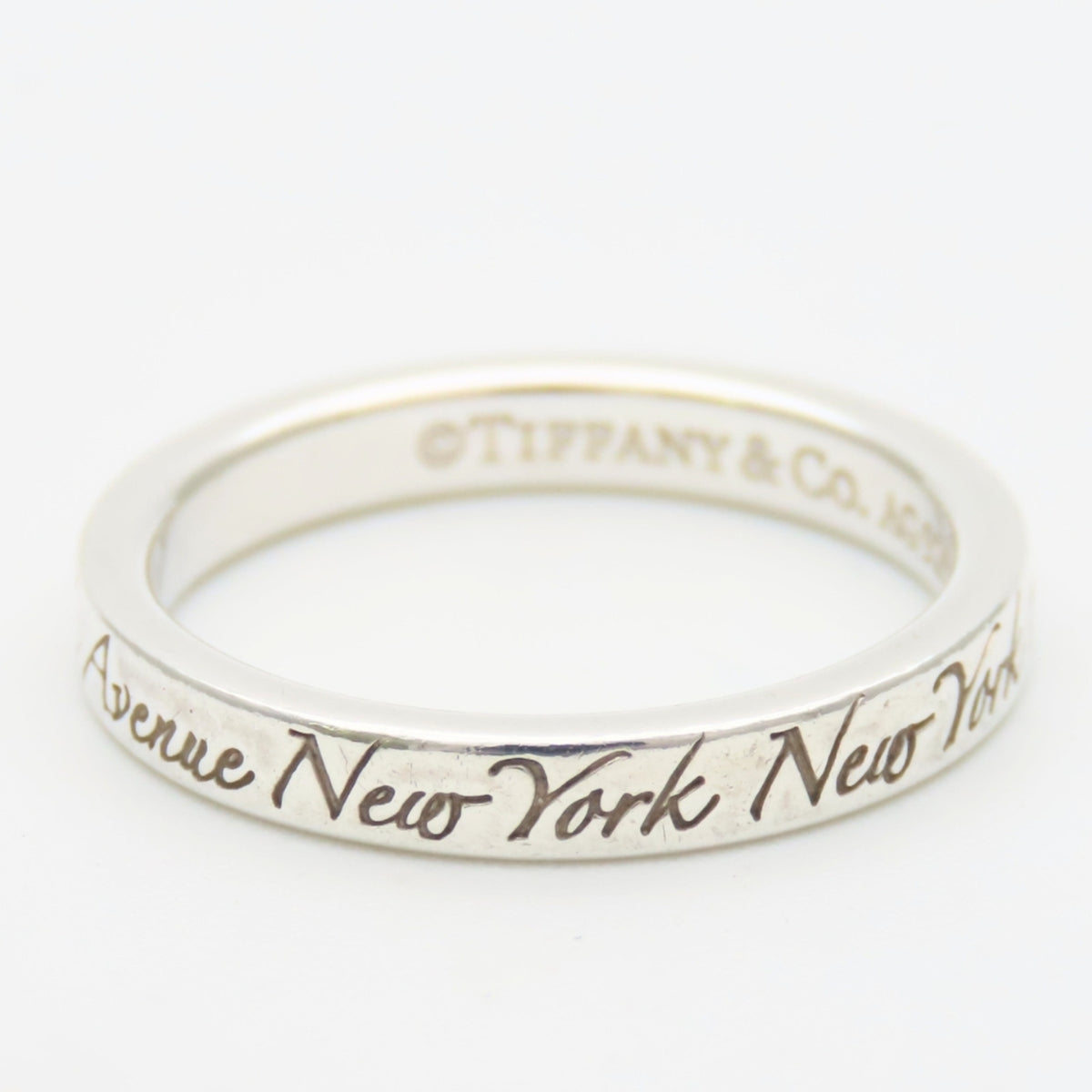 Tiffany Silver Silver 925 Band Ring (Pre-Owned)