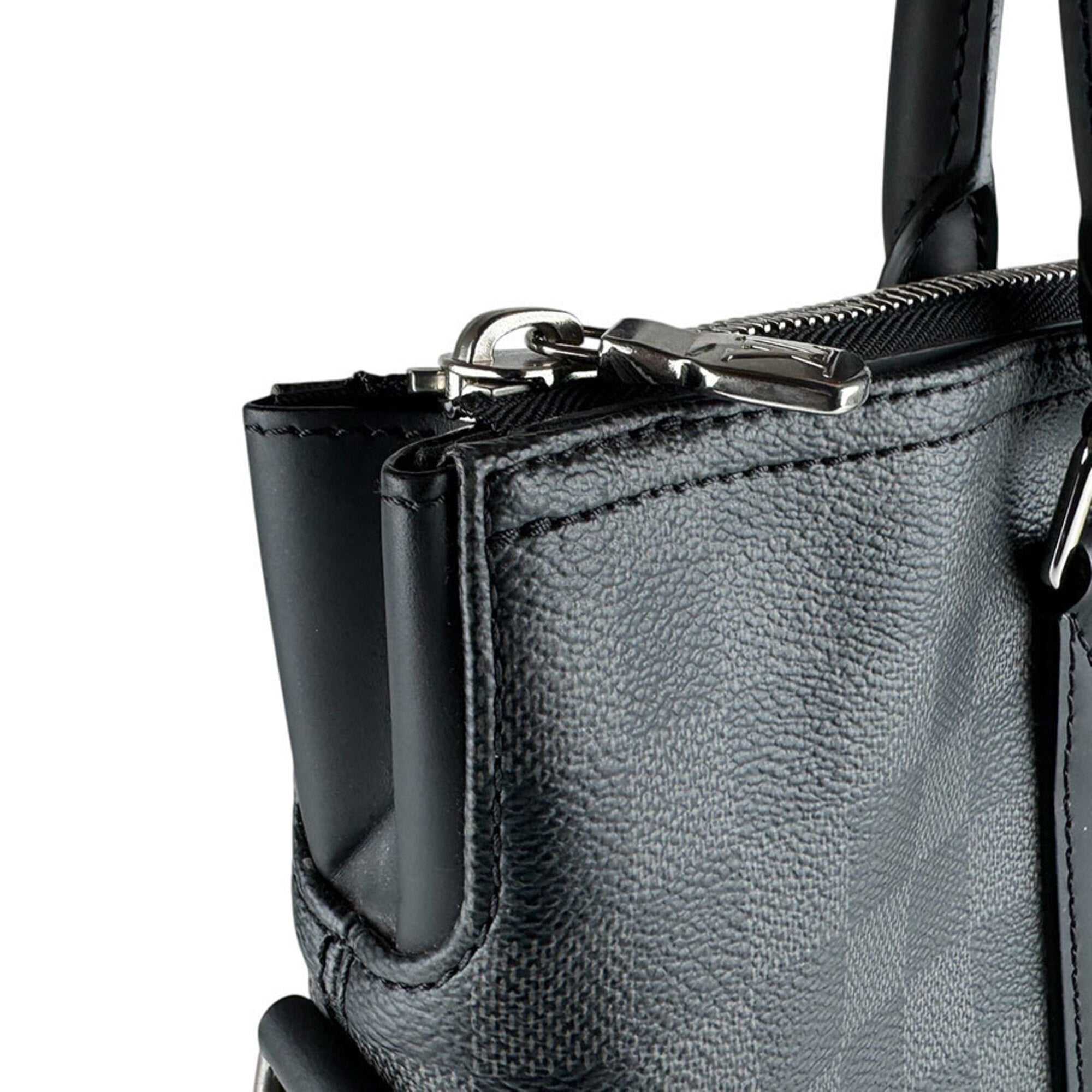 Louis Vuitton Black Damier Graphite Handbag (Pre-Owned)