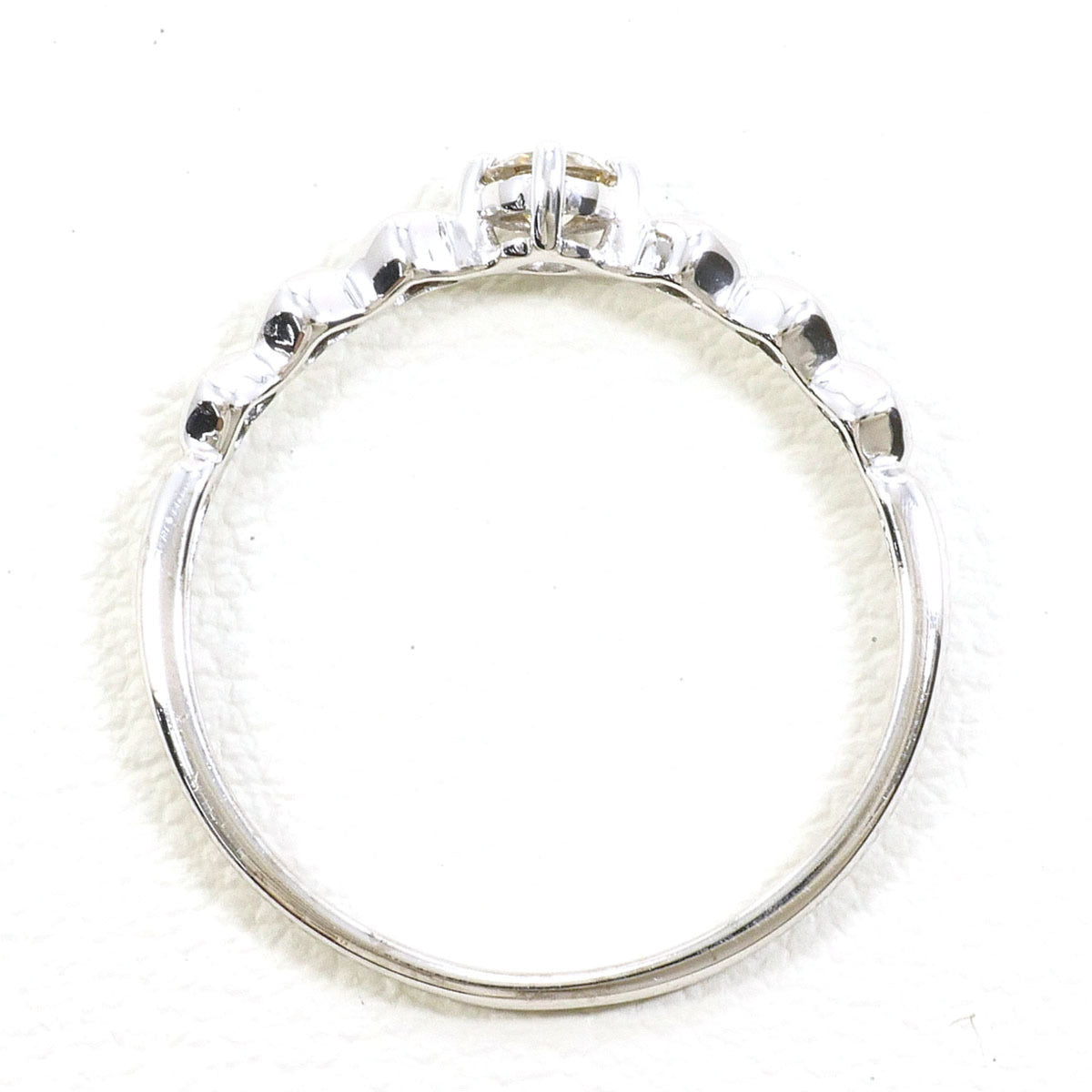 Unbranded White Gold White Gold (10K) Band Ring (Pre-Owned)