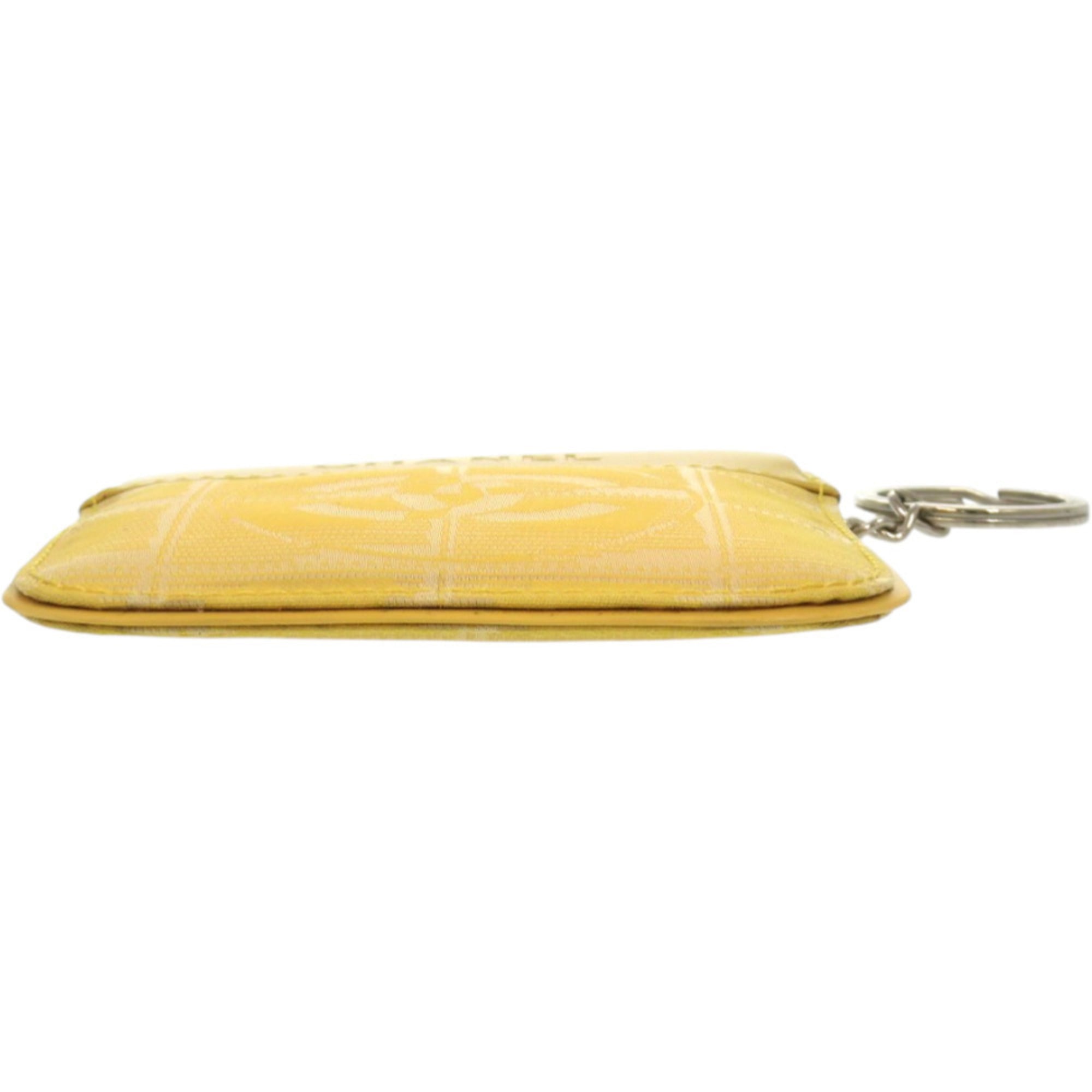 Chanel Yellow Pvc Leather Coin Purse/Coin Case (Pre-Owned)