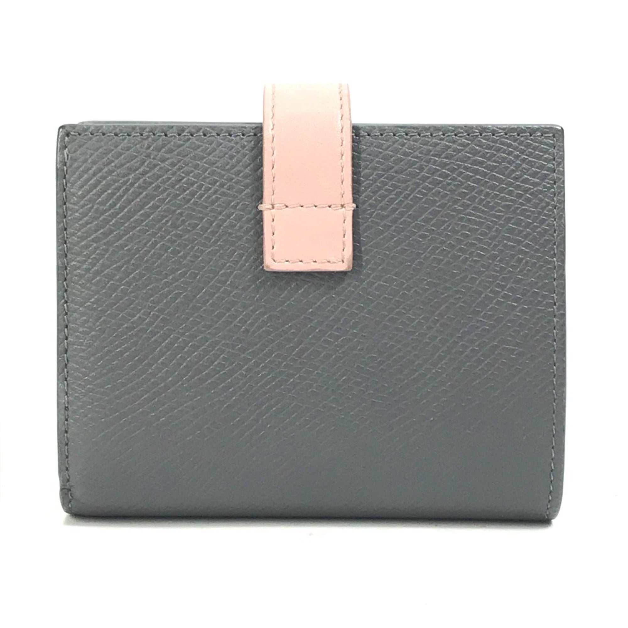 Celine Gray Pink Leather Wallet (Bi-Fold) (Pre-Owned)
