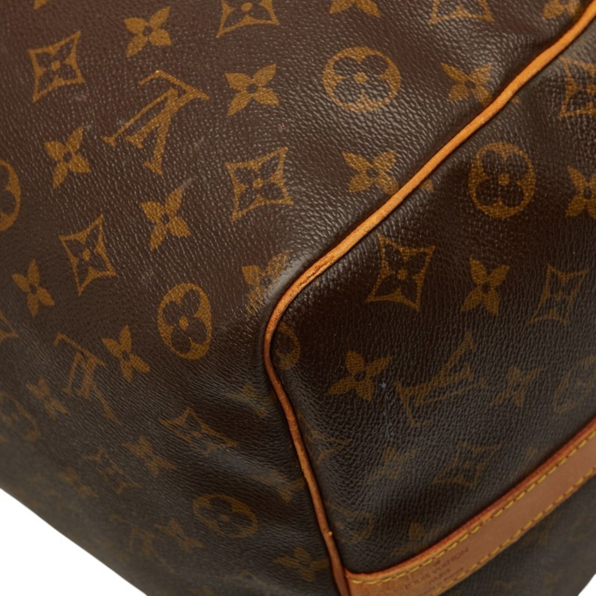 Louis Vuitton Brown Pvc Leather Boston Bag Shoulder Bag (Pre-Owned)