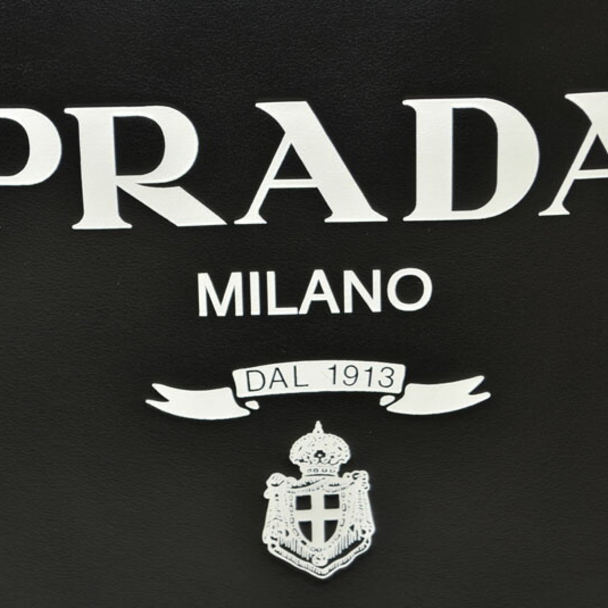 Prada Black Nylon Leather Handbag Shoulder Bag Tote Bag (Pre-Owned)