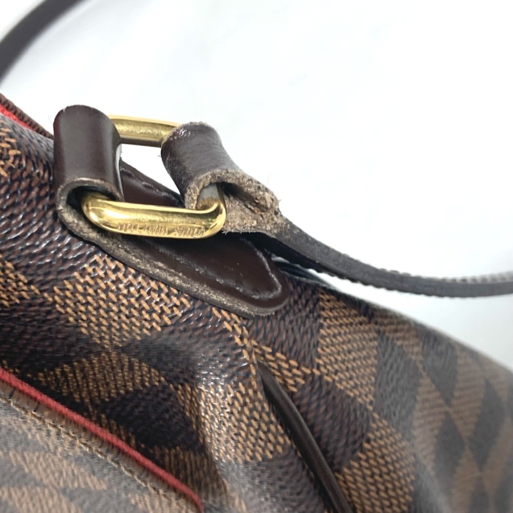Louis Vuitton Brown Damier Canvas Ebene Damier Canvas Shoulder Bag (Pre-Owned)