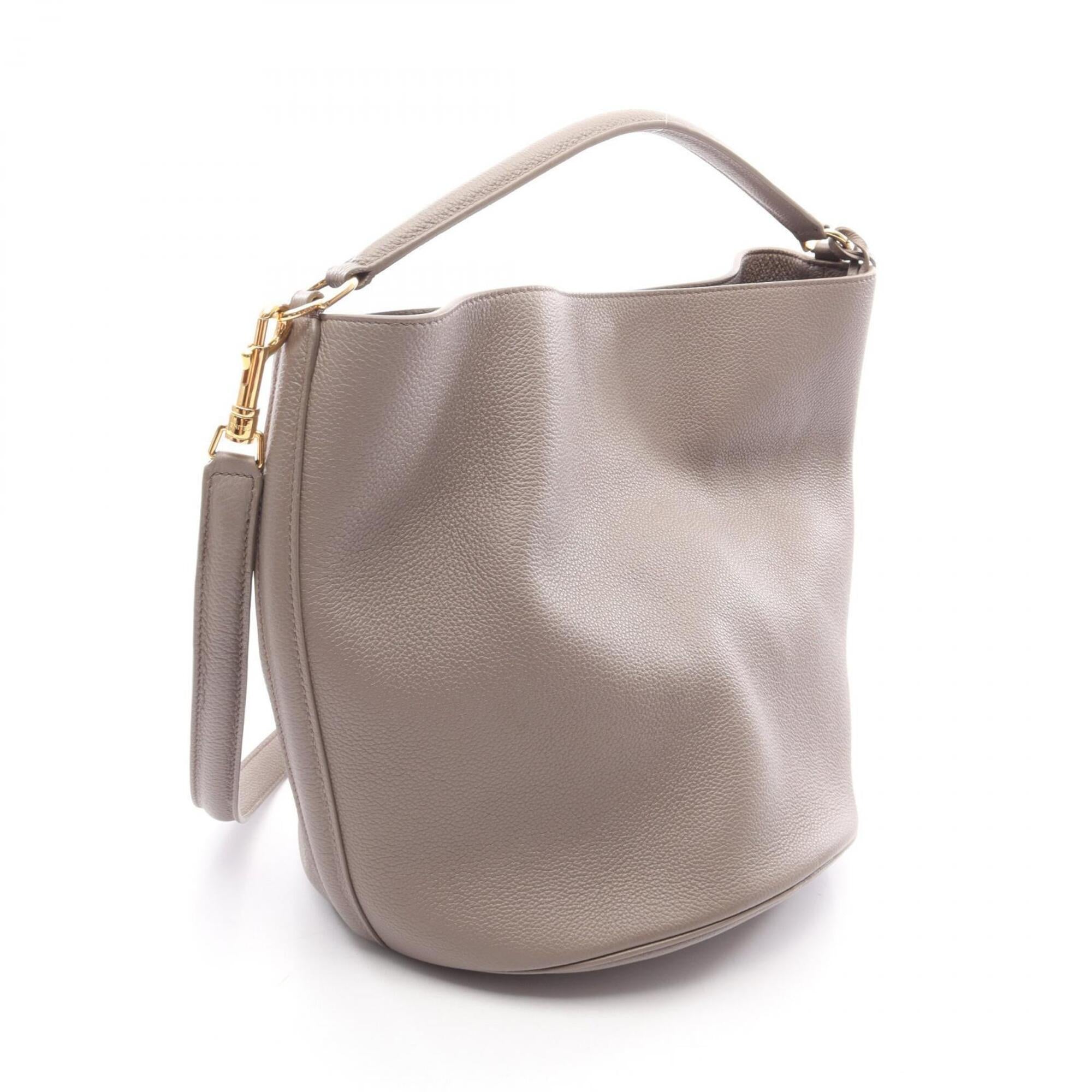 Celine Beige Leather Handbag Pouch (Pre-Owned)
