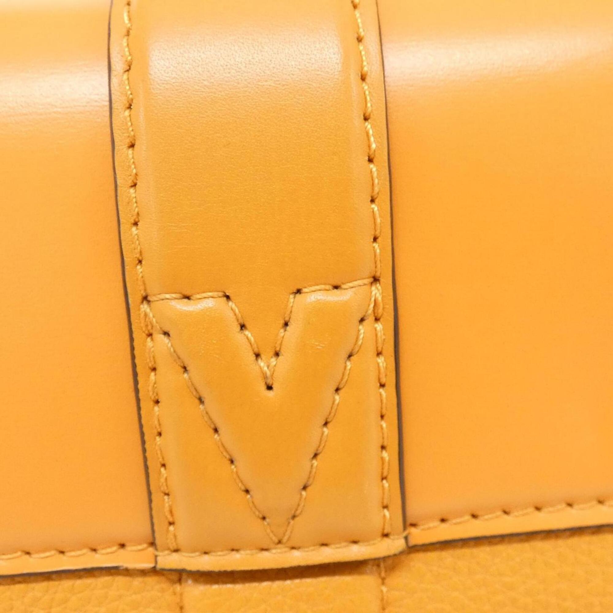 Louis Vuitton Orange Leather Handbag (Pre-Owned)