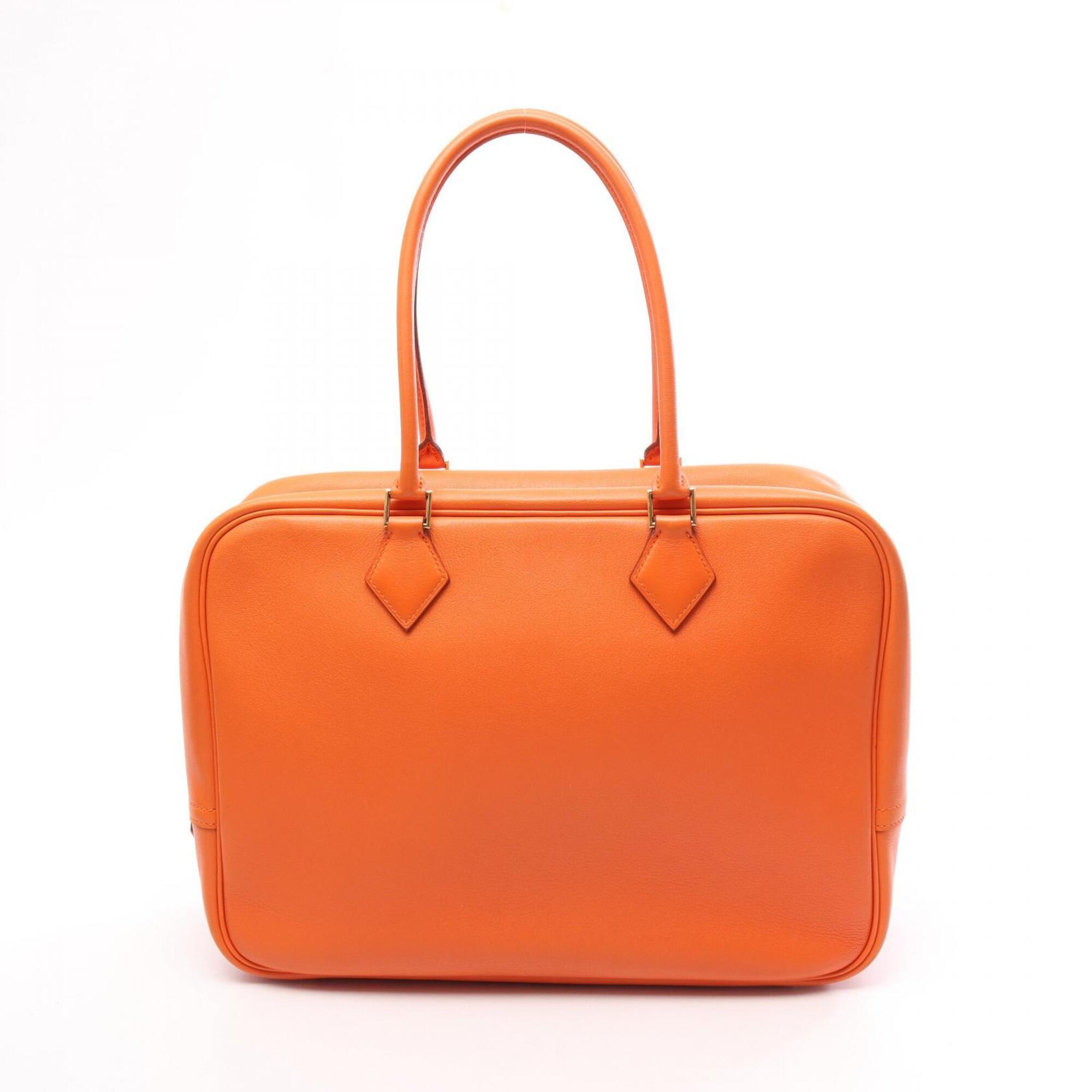 Hermes Orange Swift Leather Handbag (Pre-Owned)