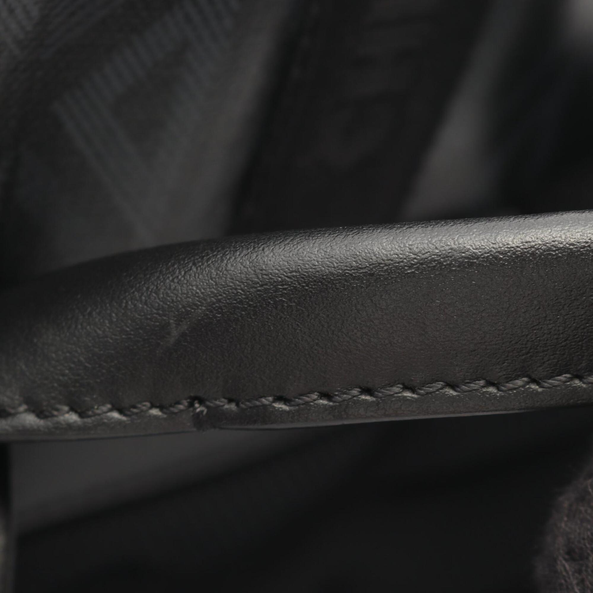 Christian Dior Black Coated Canvas Leather Backpack (Pre-Owned)