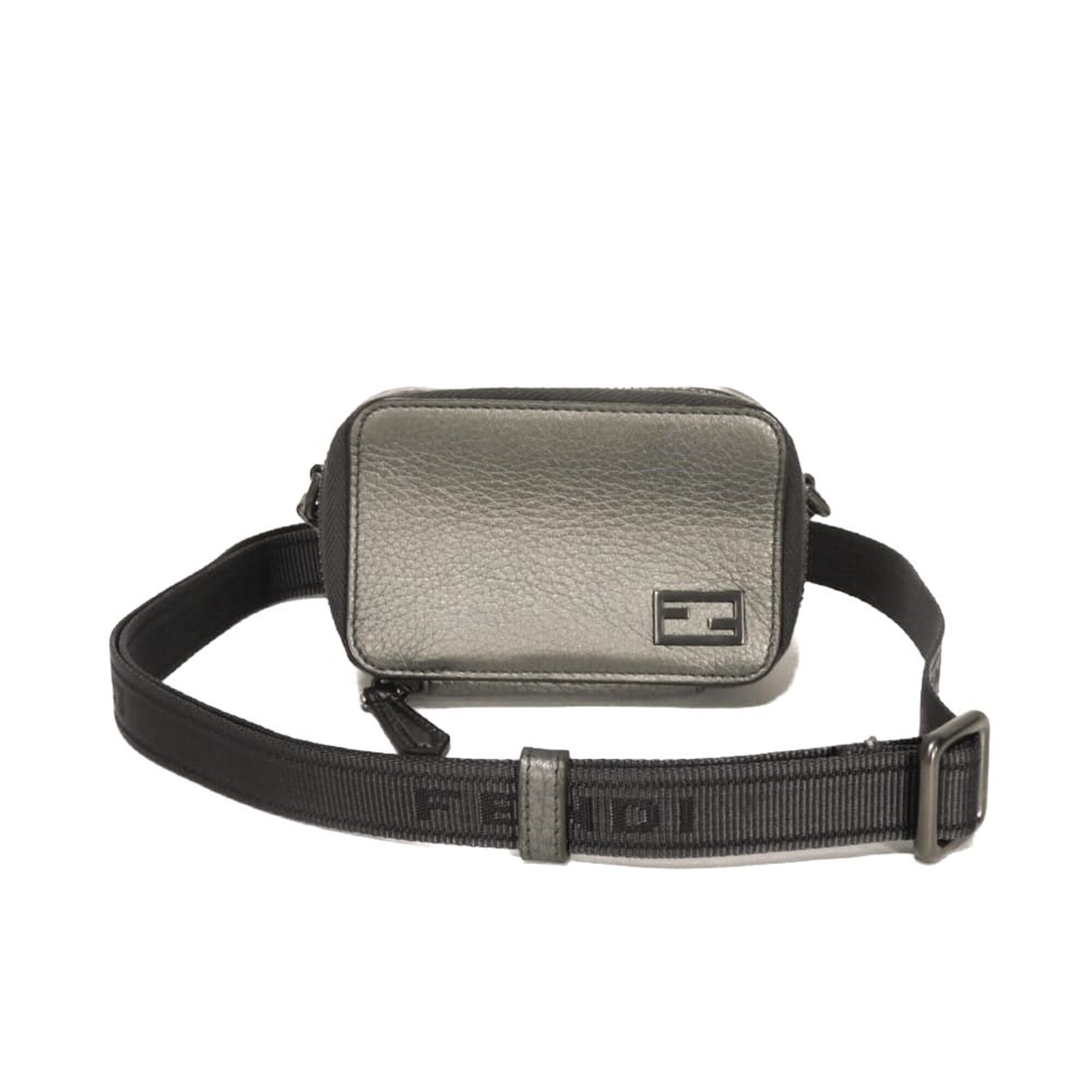 Fendi Gunmetal Shoulder Bag (Pre-Owned)