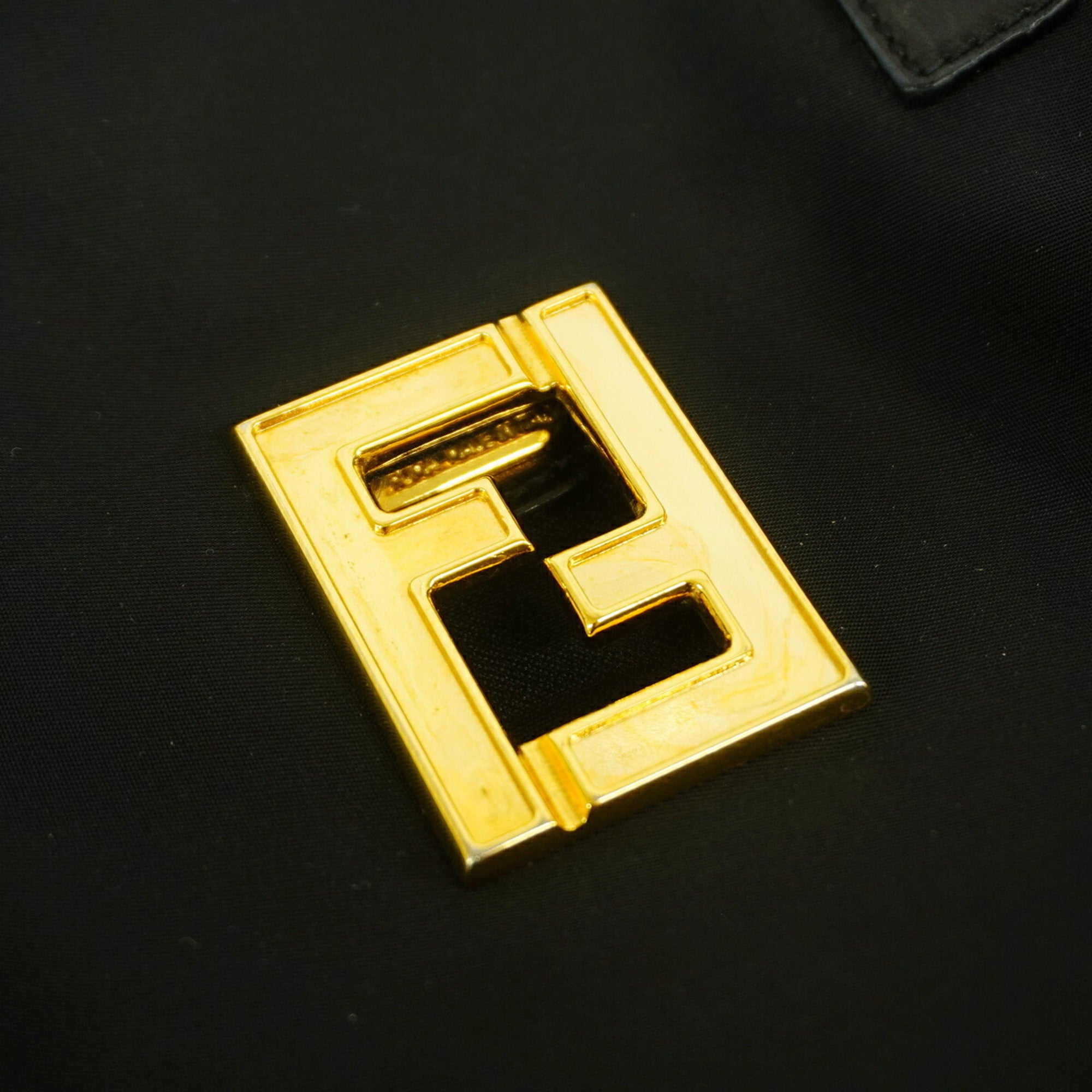 Fendi Black Nylon Handbag (Pre-Owned)