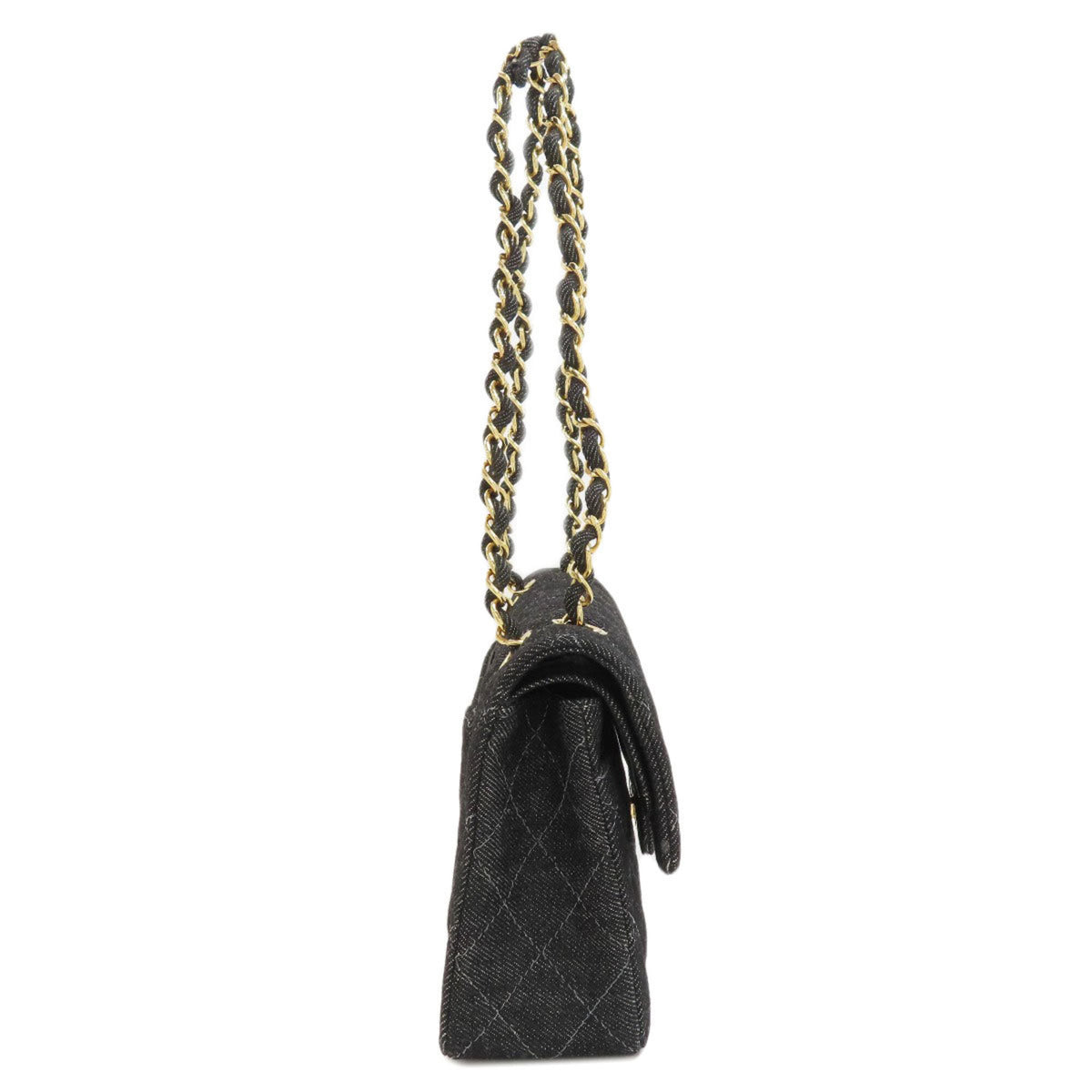 Chanel Black Denim Shoulder Bag (Pre-Owned)