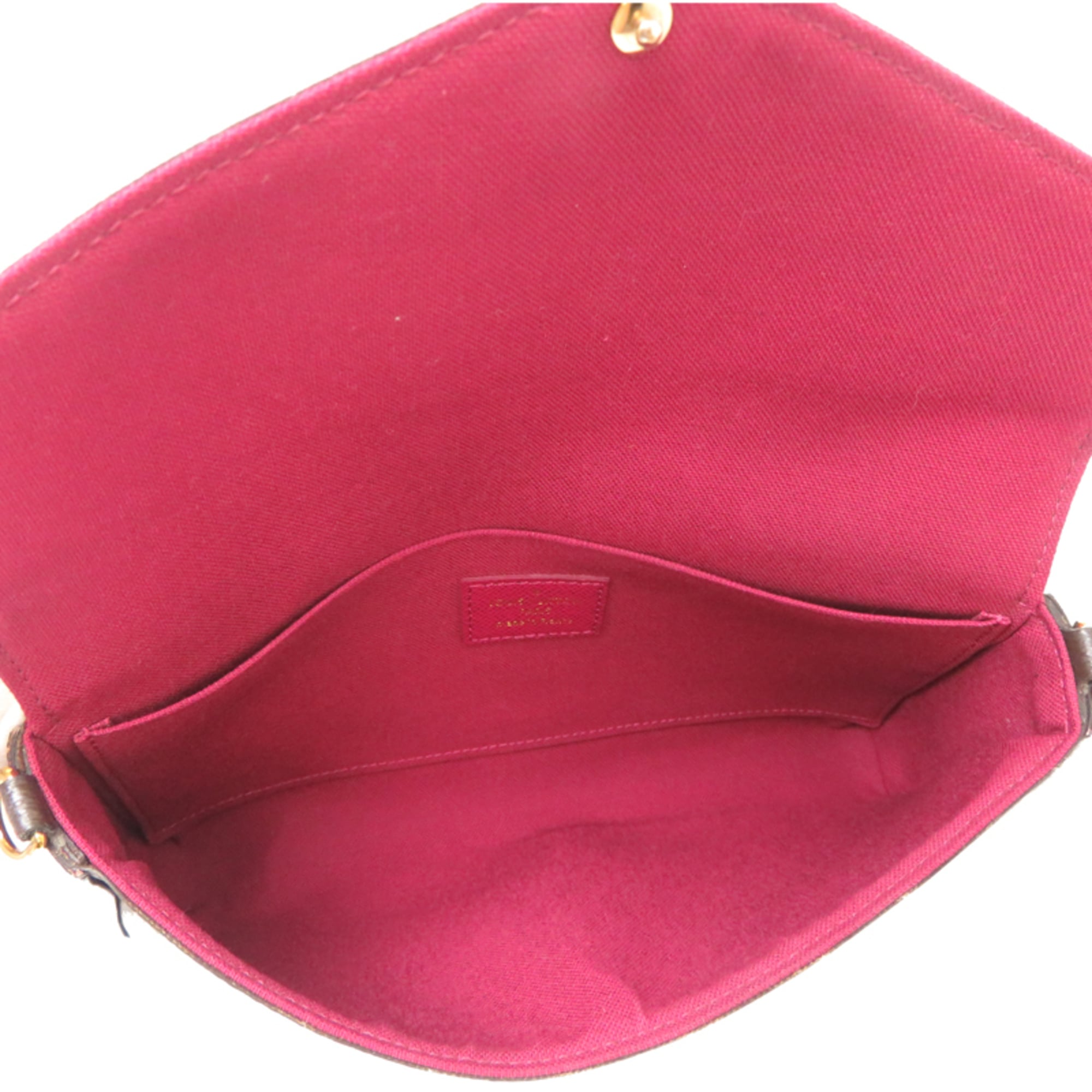 Louis Vuitton Fuchsia Monogram Pochette Pouch Shoulder Bag (Pre-Owned)