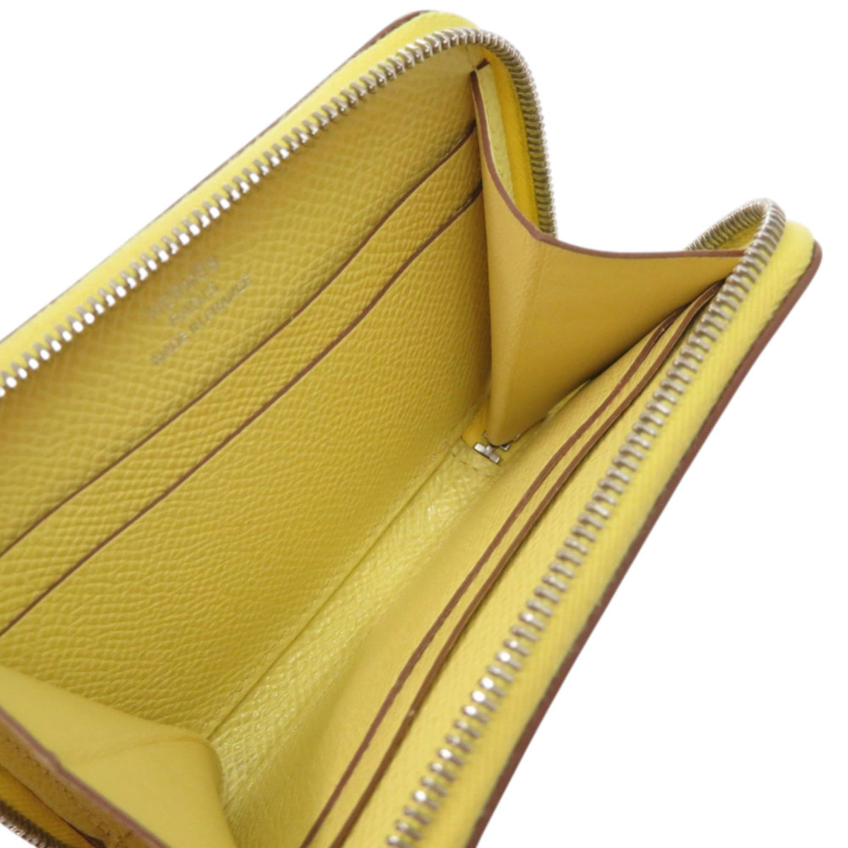 Hermes Yellow Epsom Leather Coin Purse/Coin Case (Pre-Owned)