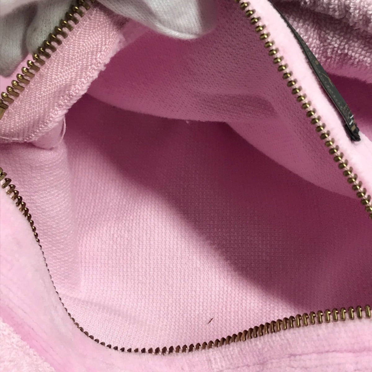 Versace Pink Cotton Boston Bag Shoulder Bag Tote Bag (Pre-Owned)