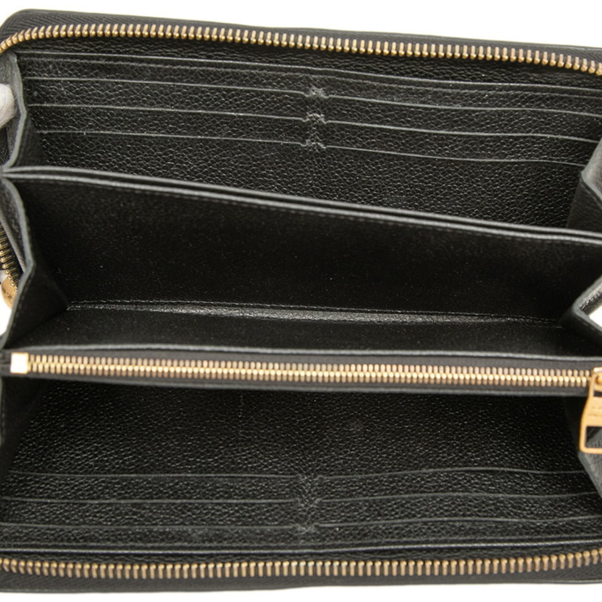 Louis Vuitton Beige Black Monogram Noir Leather Coin Purse/Coin Case (Pre-Owned)