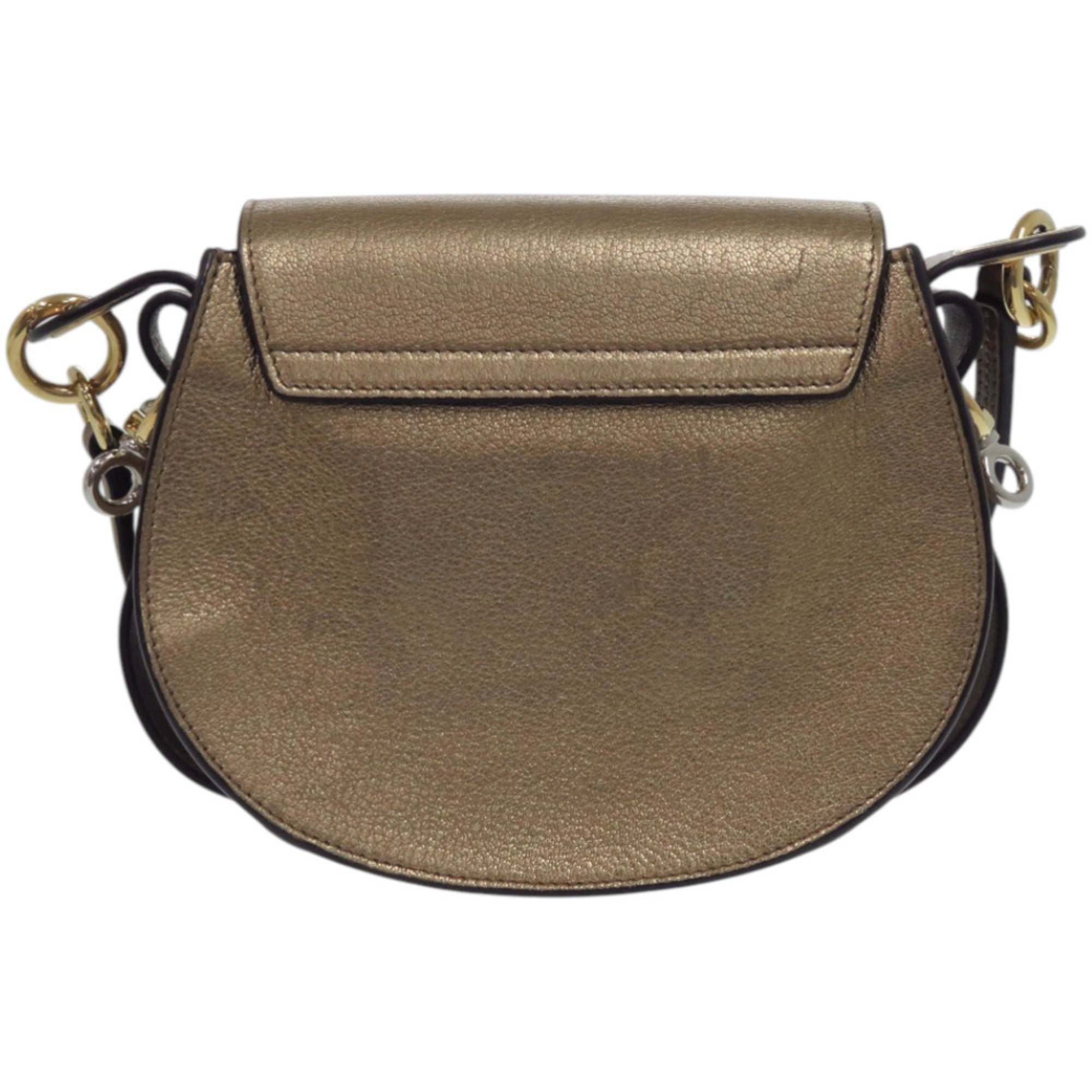 Chloé Gold Leather Shoulder Bag (Pre-Owned)