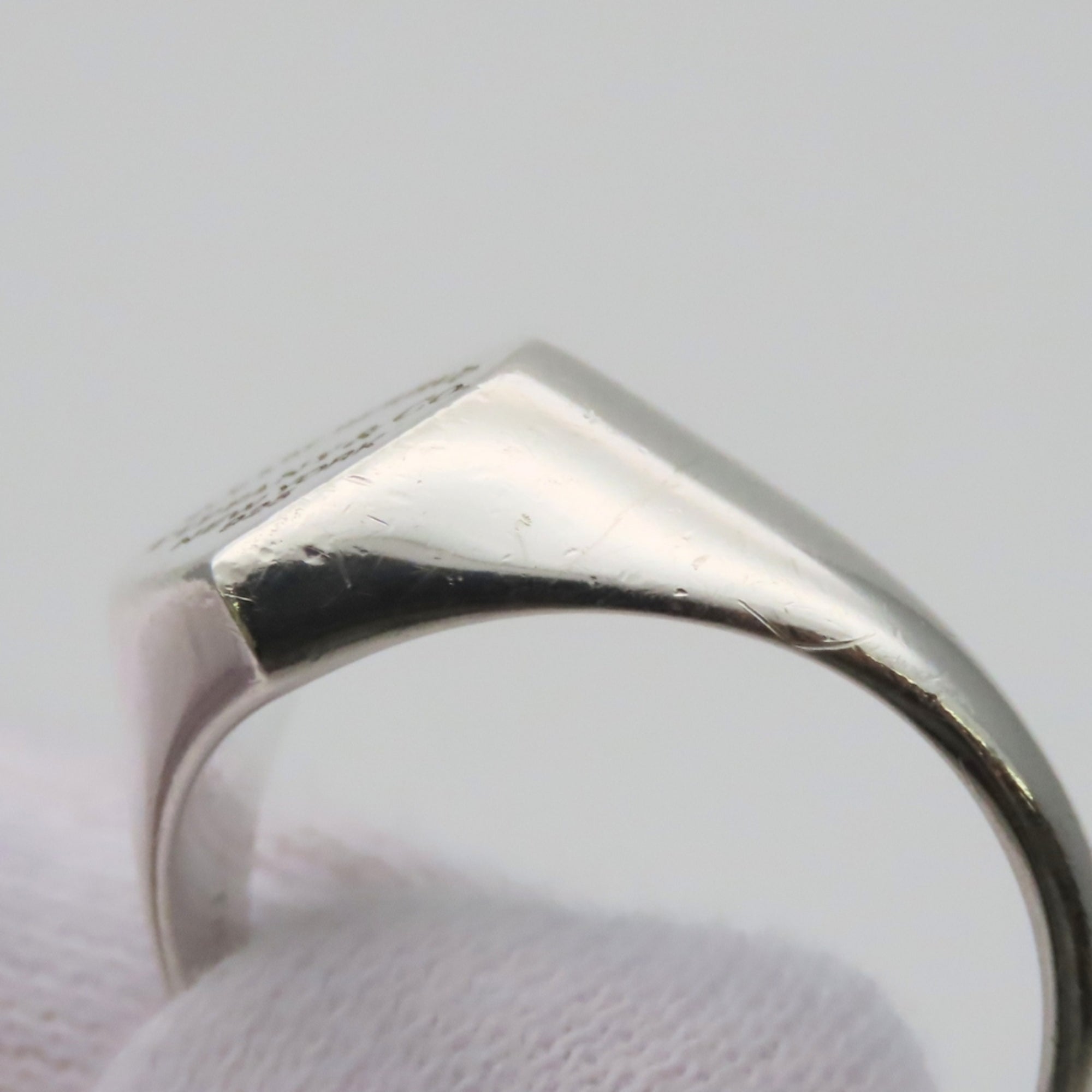 Tiffany Heart Silver Silver 925 Band Ring (Pre-Owned)