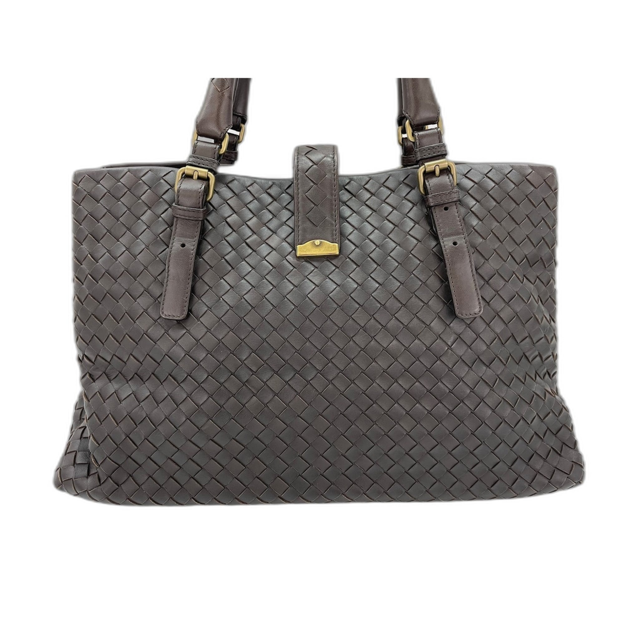 Bottega Veneta Brown Leather Tote Bag (Pre-Owned)
