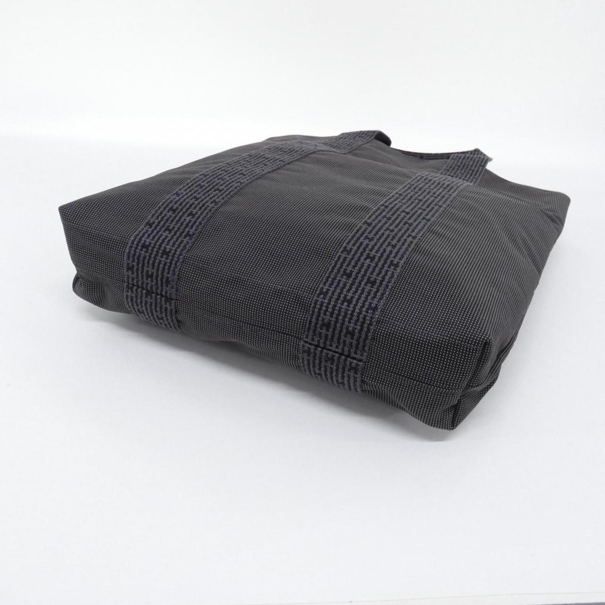 Hermes Black Canvas Handbag (Pre-Owned)