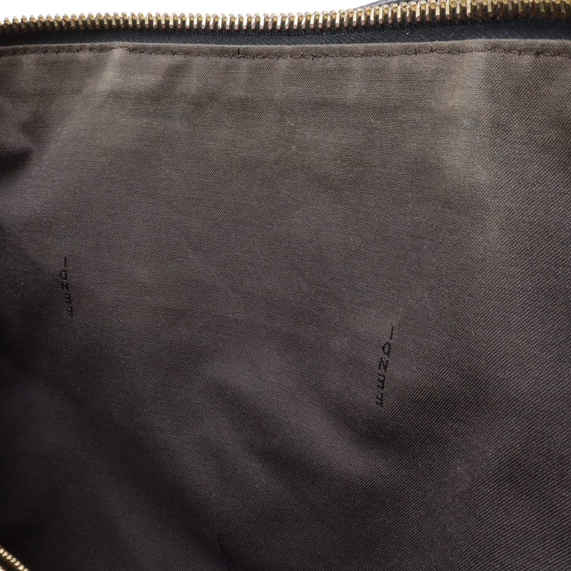Fendi Black Leather Handbag Tote Bag (Pre-Owned)
