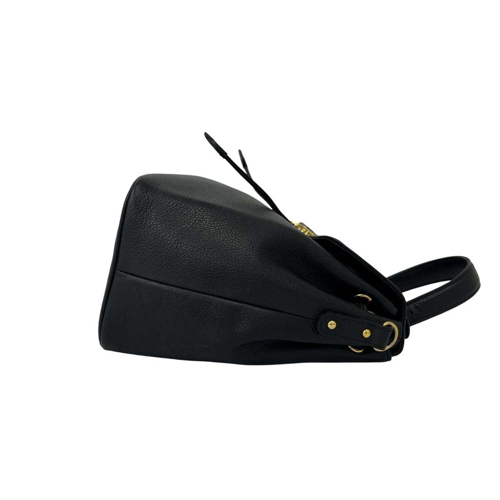 Yves Saint Laurent Black Leather Shoulder Bag (Pre-Owned)