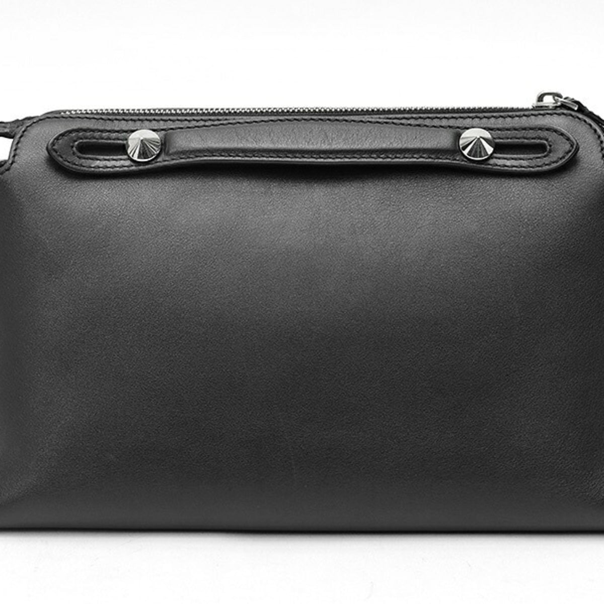 Fendi Black Leather Shoulder Bag (Pre-Owned)