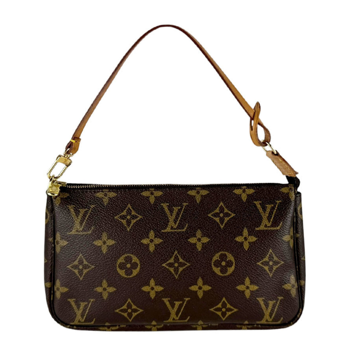 Louis Vuitton Brown Monogram Monogram Handbag Pochette Pouch (Pre-Owned)