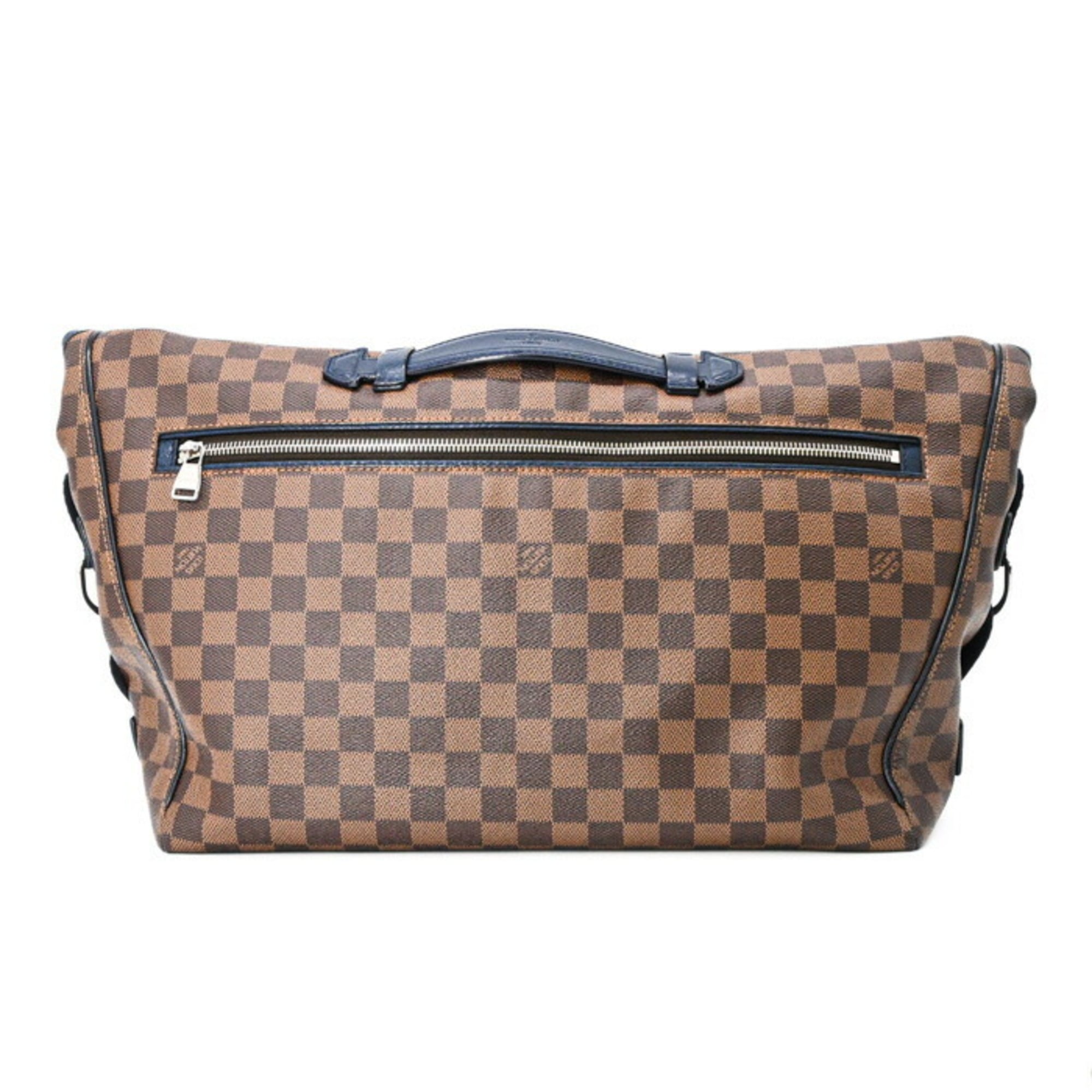 Louis Vuitton Brown Damier Canvas Dark Navy Shoulder Bag (Pre-Owned)