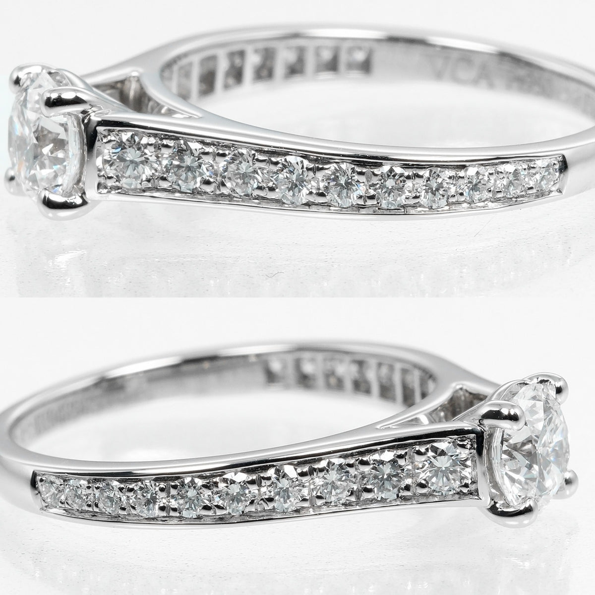 Van Cleef & Arpels Platinum 950 Band Ring (Pre-Owned)