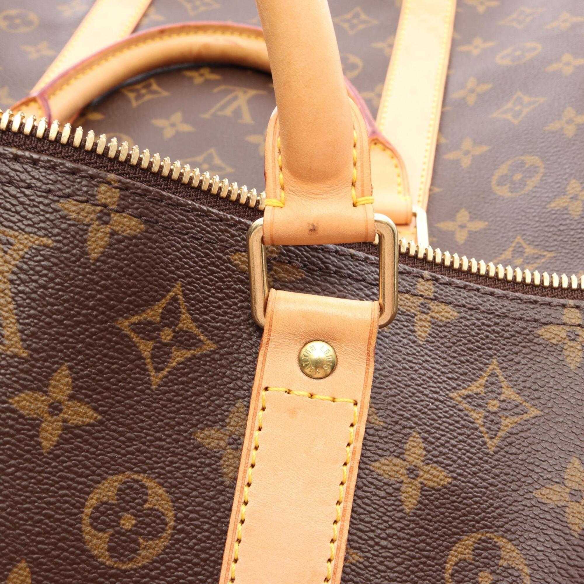 Louis Vuitton Brown Monogram Leather Boston Bag Handbag (Pre-Owned)